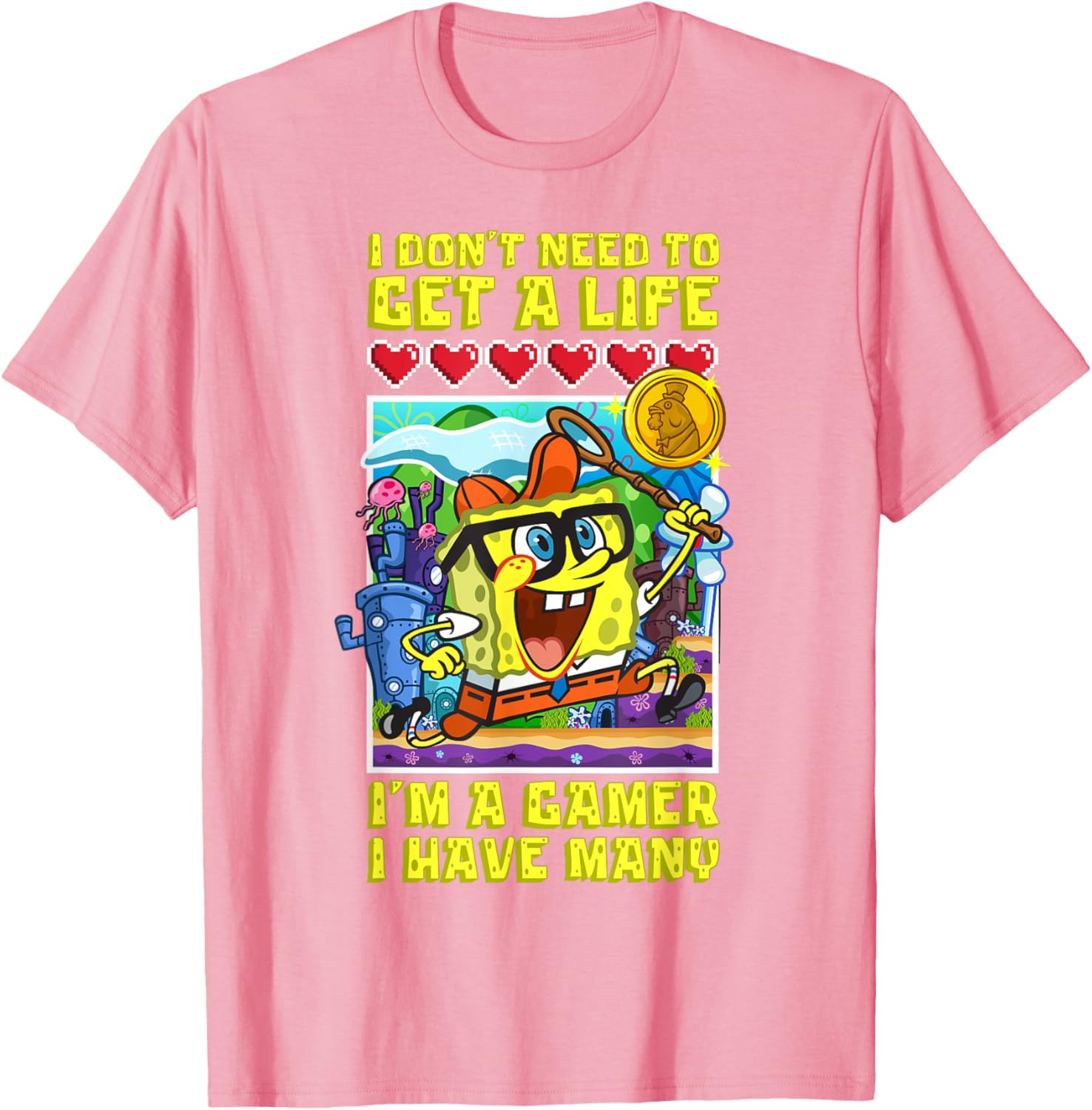 Mademark x SpongeBob SquarePants Gamer T-Shirt for True Fans - 4