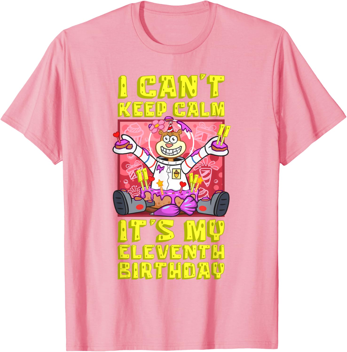 Sandy Birthday Shirt - Mademark x SpongeBob 11th Birthday Gift T-Shirt - 2