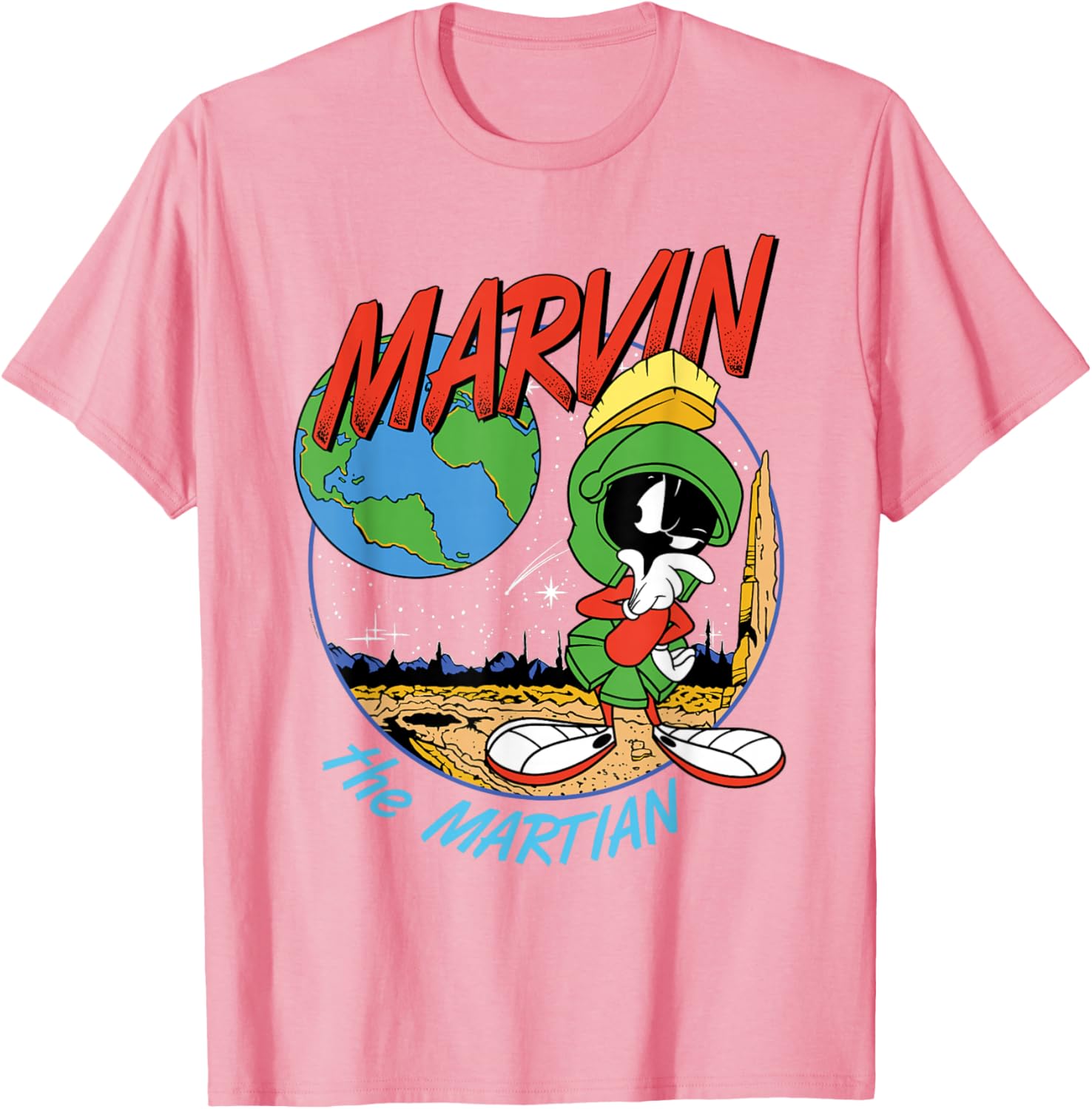 Marvin The Martian Graphic T-Shirt for Space Fans and Cartoon Lovers - 2
