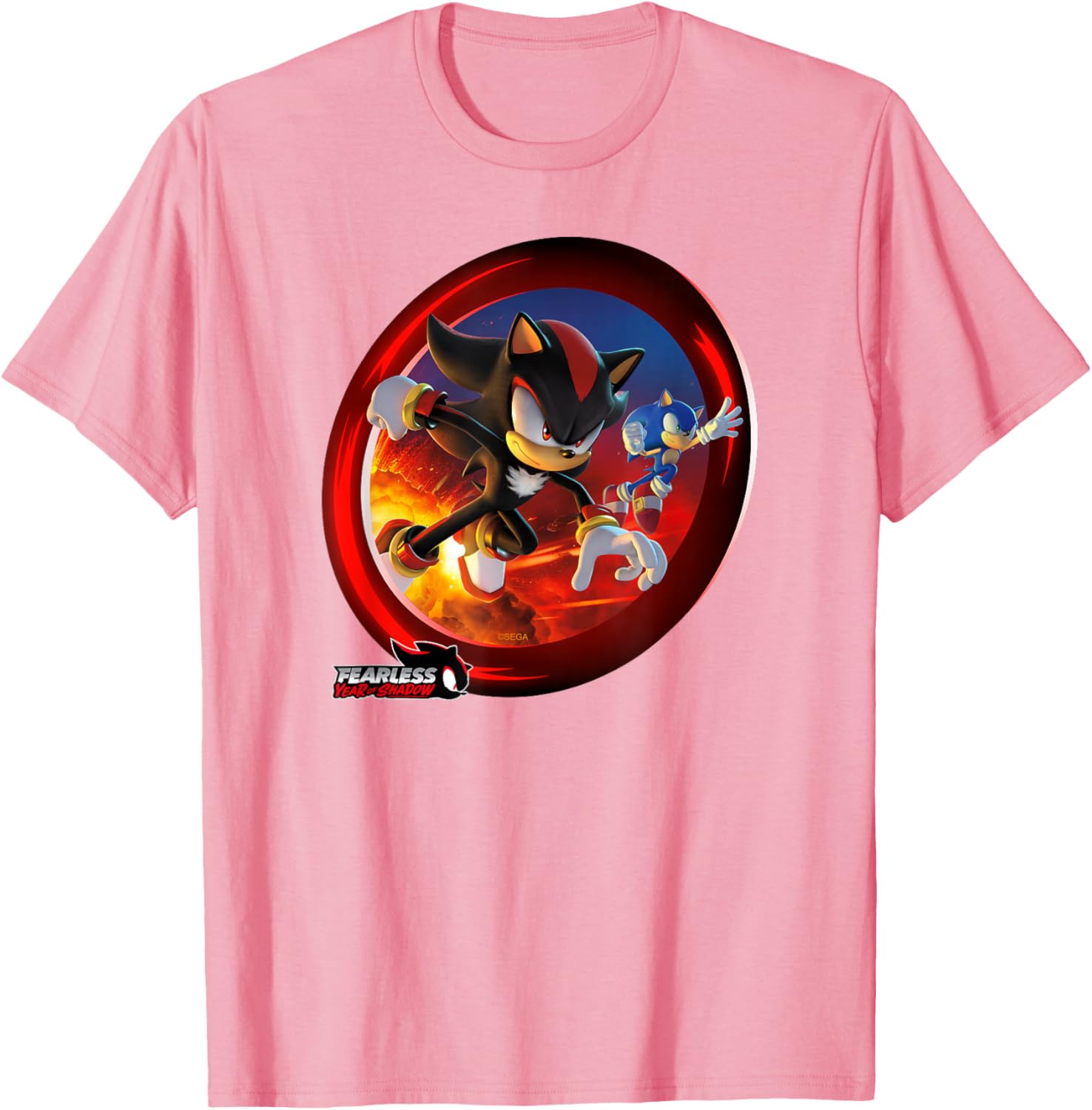 Sonic the Hedgehog Fearless Year of Shadow Graphic T-Shirt for Fans - 13