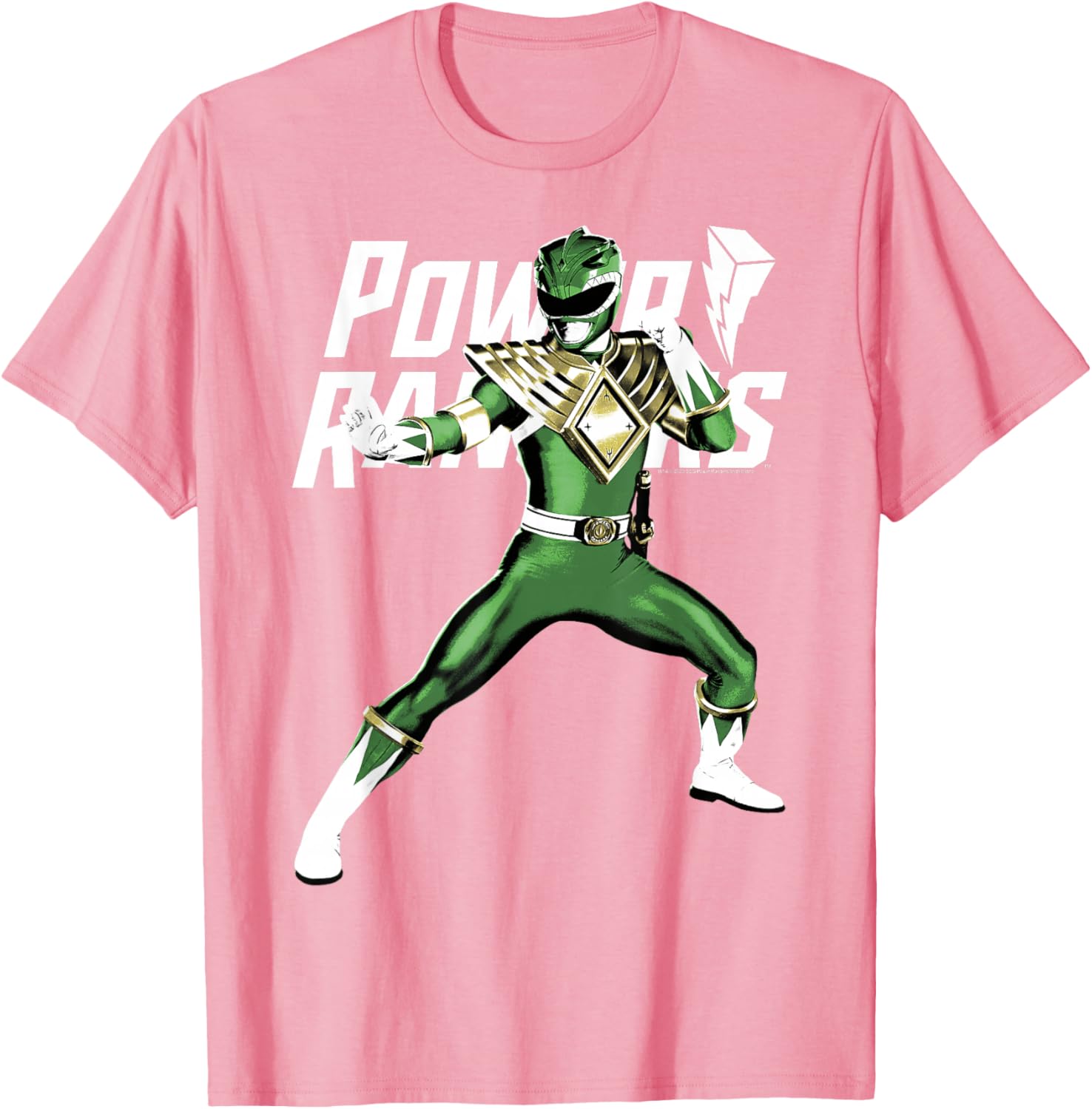 Power Rangers Green Ranger Karate Action Pose T-Shirt for Fans - 12