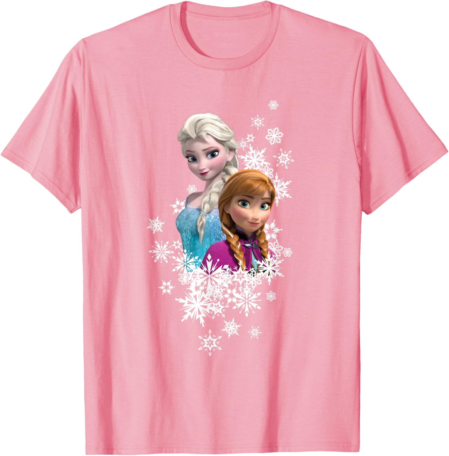 Disney Frozen Anna and Elsa Snowflakes T-Shirt for Kids and Fans - 16
