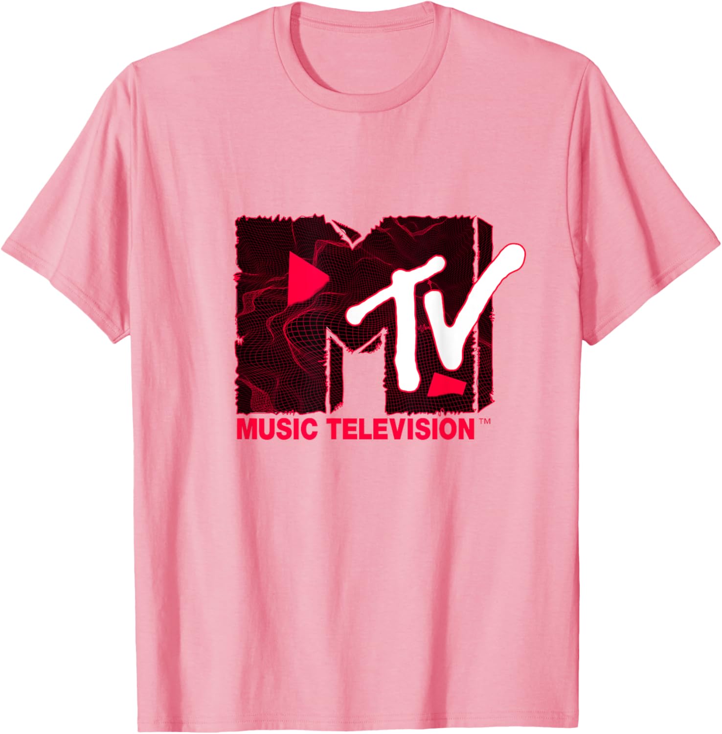 Mademark x MTV Official Logo Red Landscape T-Shirt for Trendy Style - 10