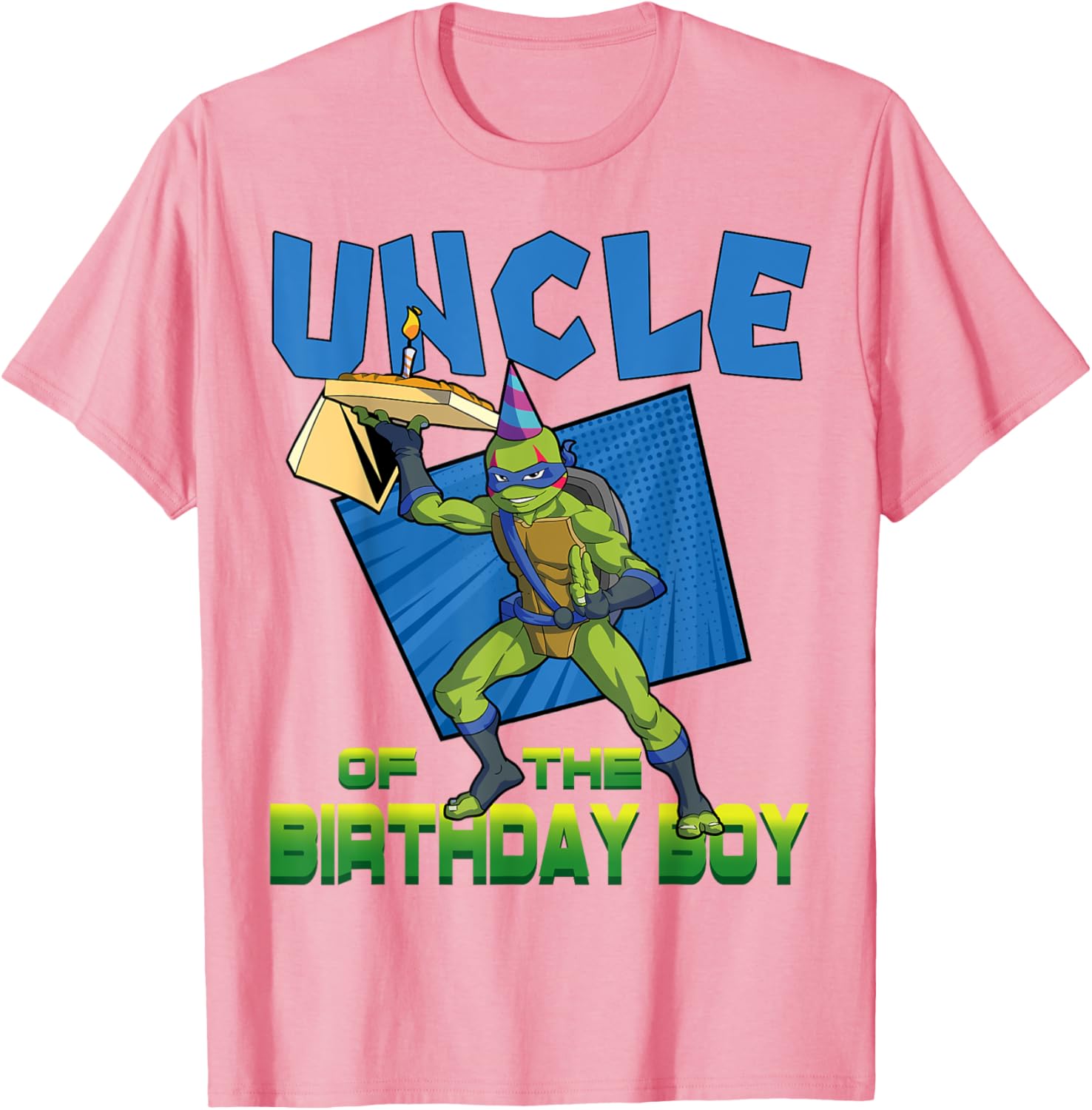 Mademark TMNT Leo Uncle Birthday Pizza Theme Party T-Shirt for Kids - 2