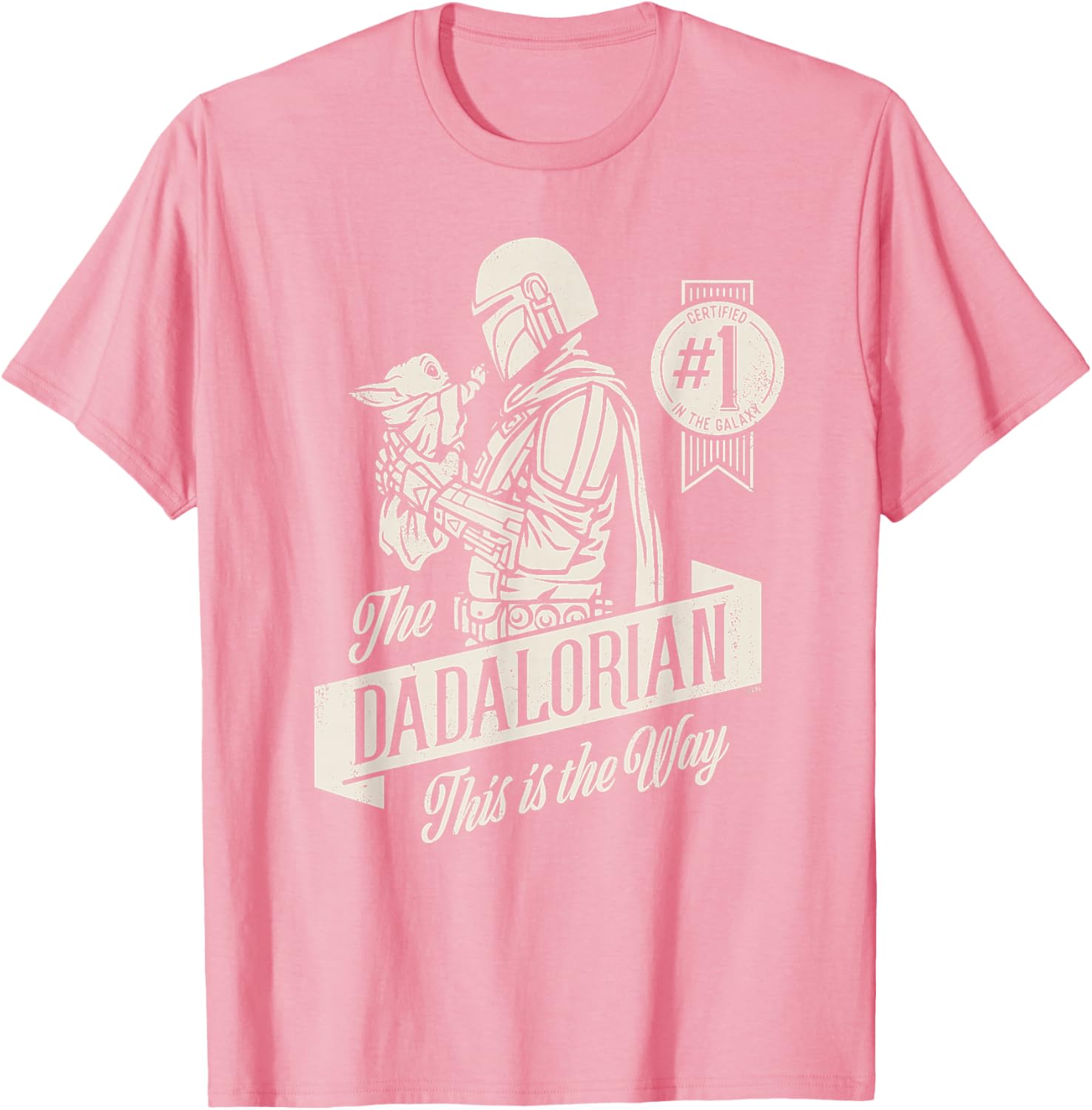 Star Wars Mandalorian Grogu Dadalorian Father's Day T-Shirt for Dads - 15