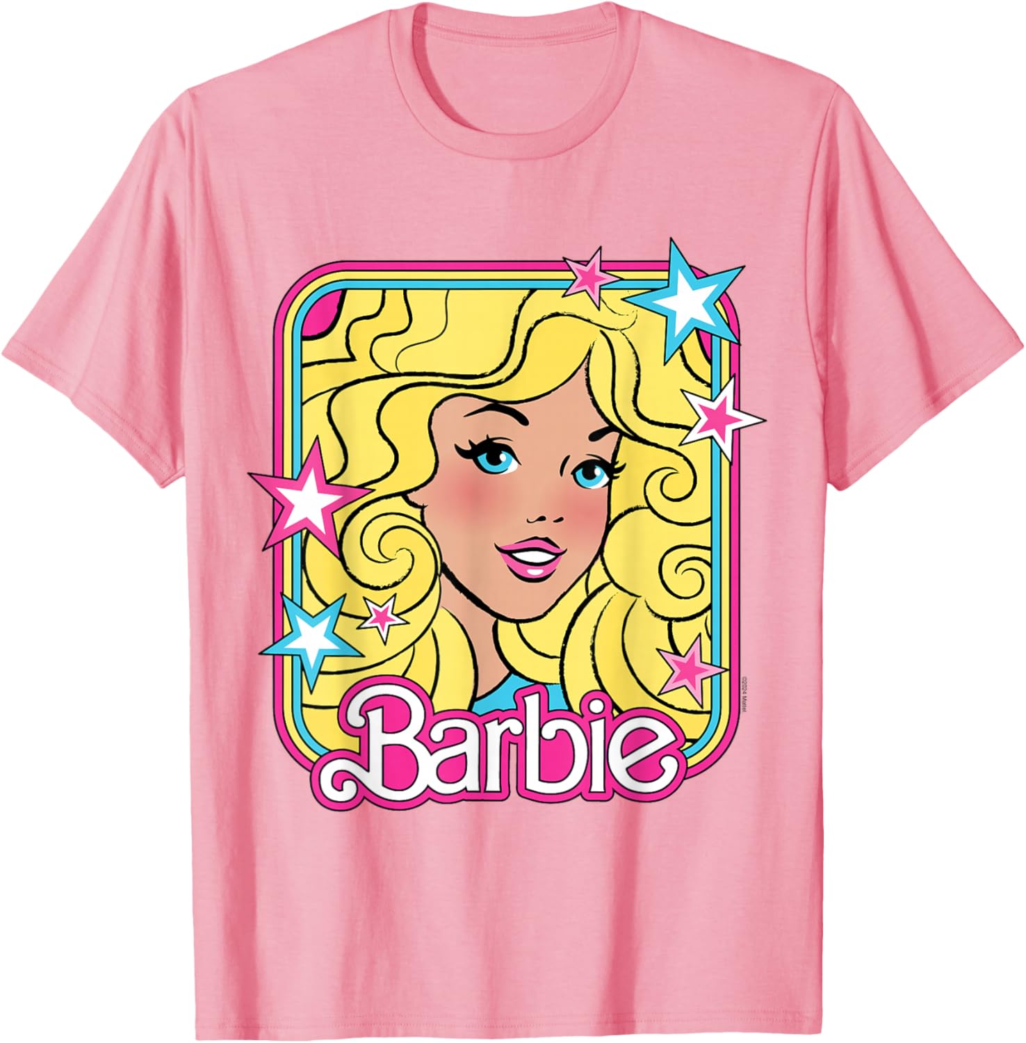 Retro Barbie 70s Star Portrait T-Shirt for Fashionable Fans - 3