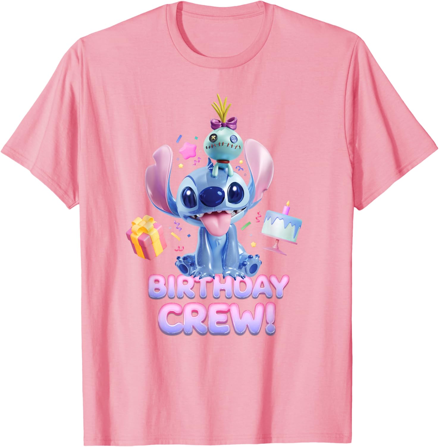Disney Lilo & Stitch Big Shiny Birthday Crew T-Shirt for Fun Celebrations - 18