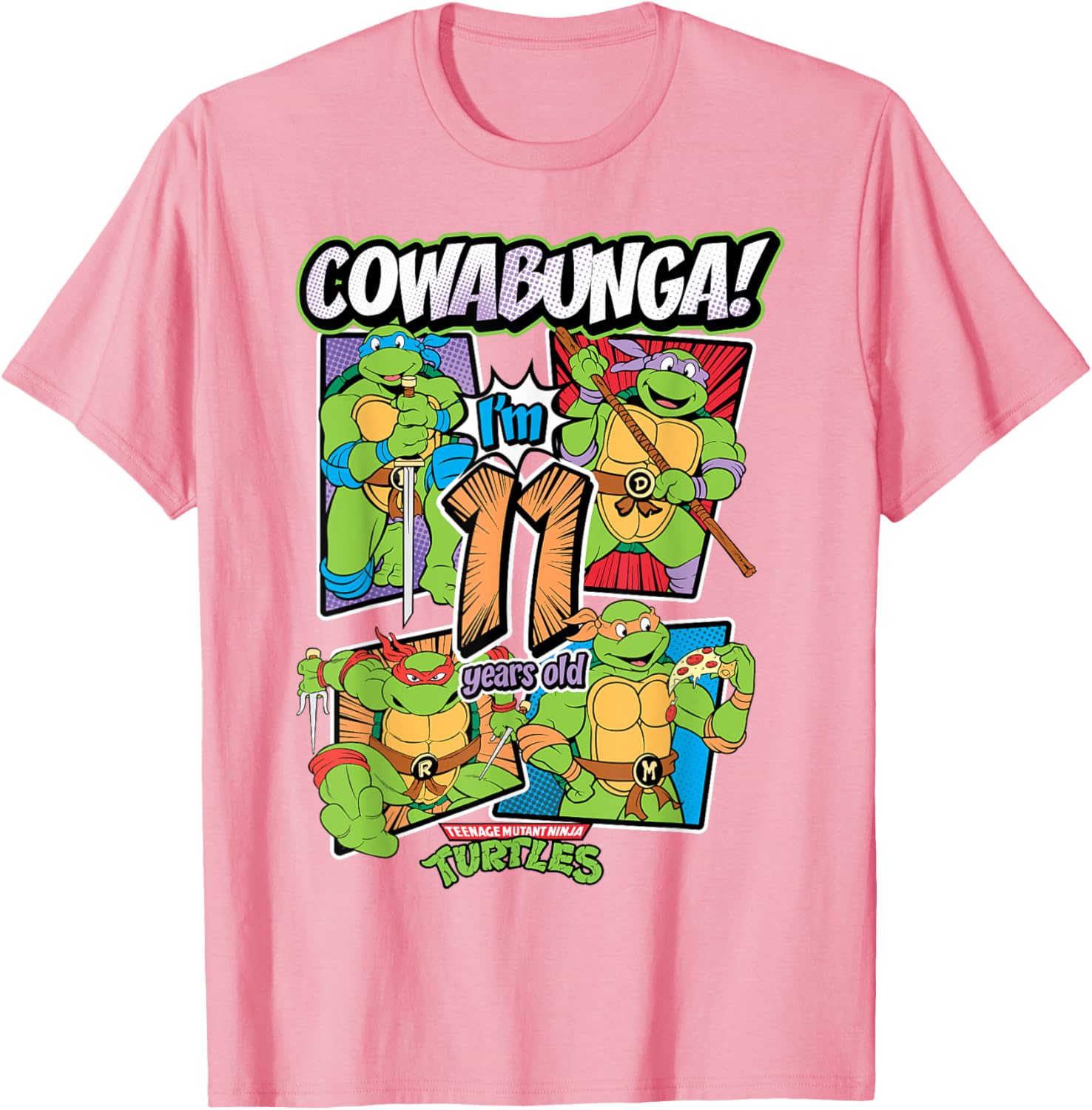 Mademark TMNT Cowabunga I'm 11 Years Old T-Shirt for Kids - 6