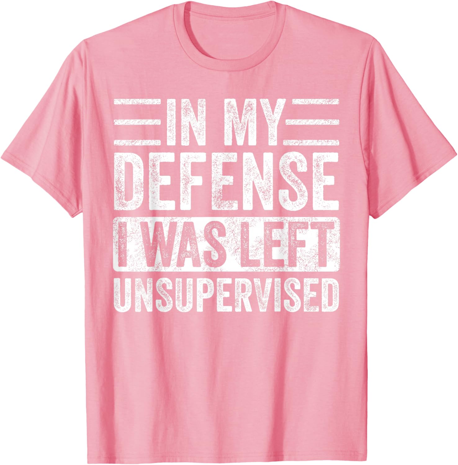 Funny Retro Vintage T-Shirt In My Defense I Was Left Unsupervised - 6