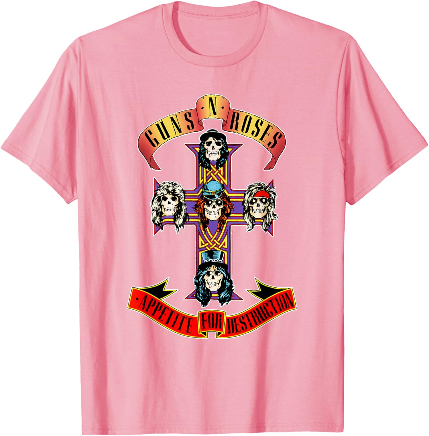 Guns N' Roses Official Cross T-Shirt for Music Fans and Rock Lovers - 2