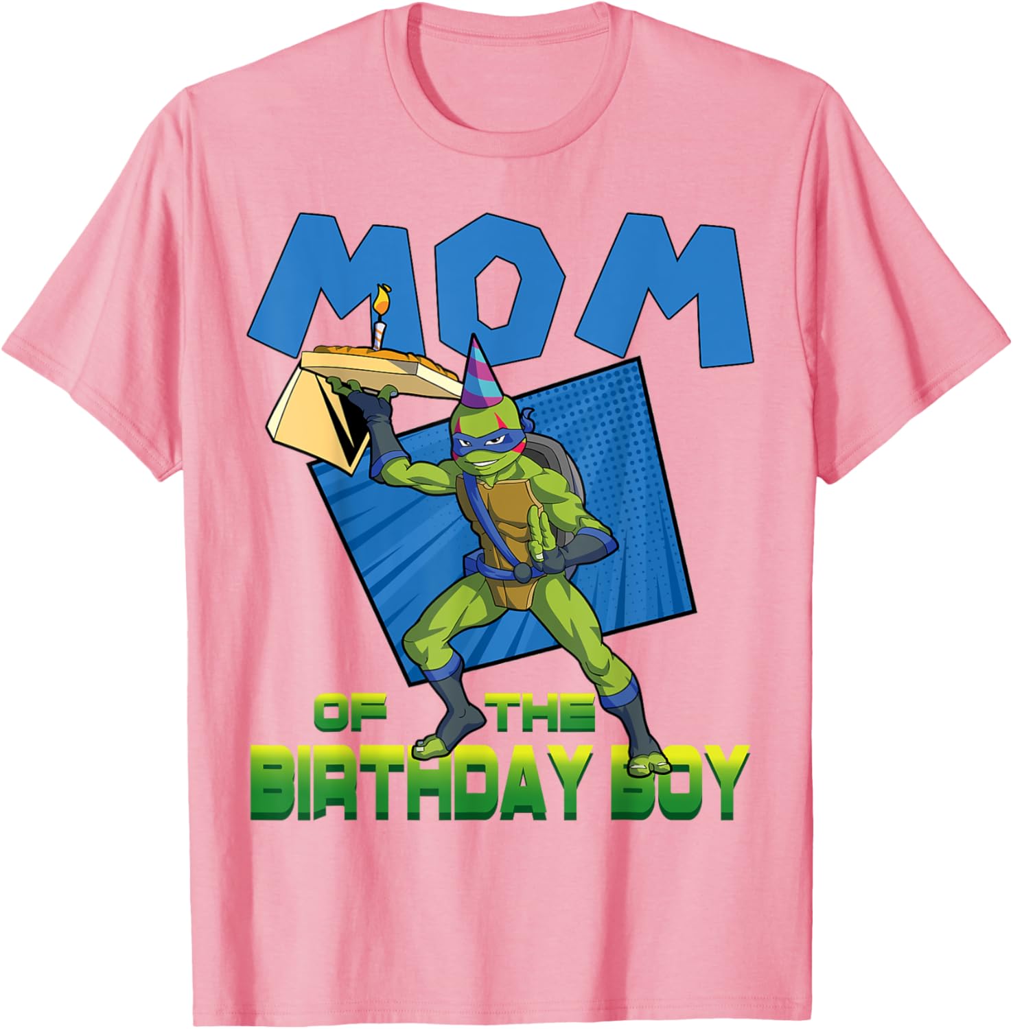 Mademark TMNT Leo Mommy of the Birthday Boy Pizza Party T-Shirt - 26