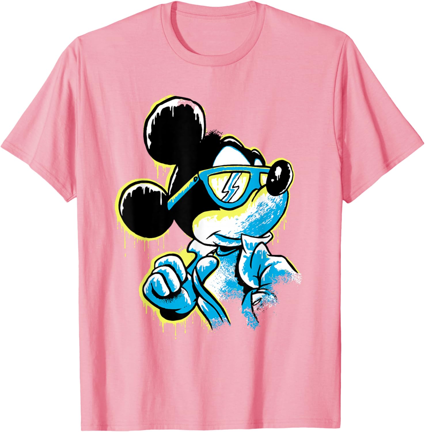 Disney Mickey Mouse Icy Cool Paint Drip T-Shirt for Fun Fashion Lovers - 23
