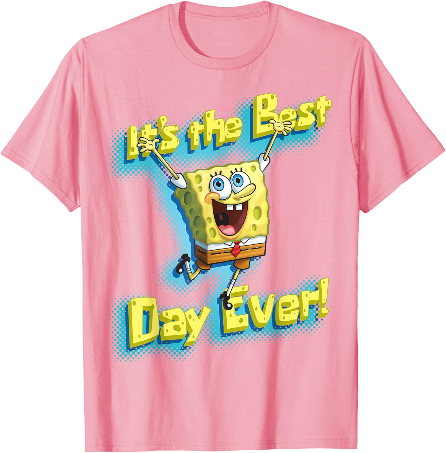 Mademark SpongeBob SquarePants Best Day Ever T-Shirt for Fun Fans - 1