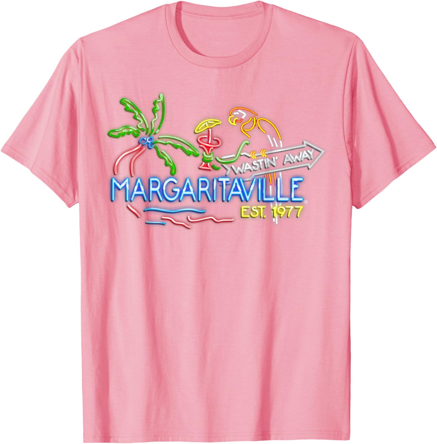 Margaritaville Neon Sign T-Shirt for Fun and Relaxation Lovers - 2