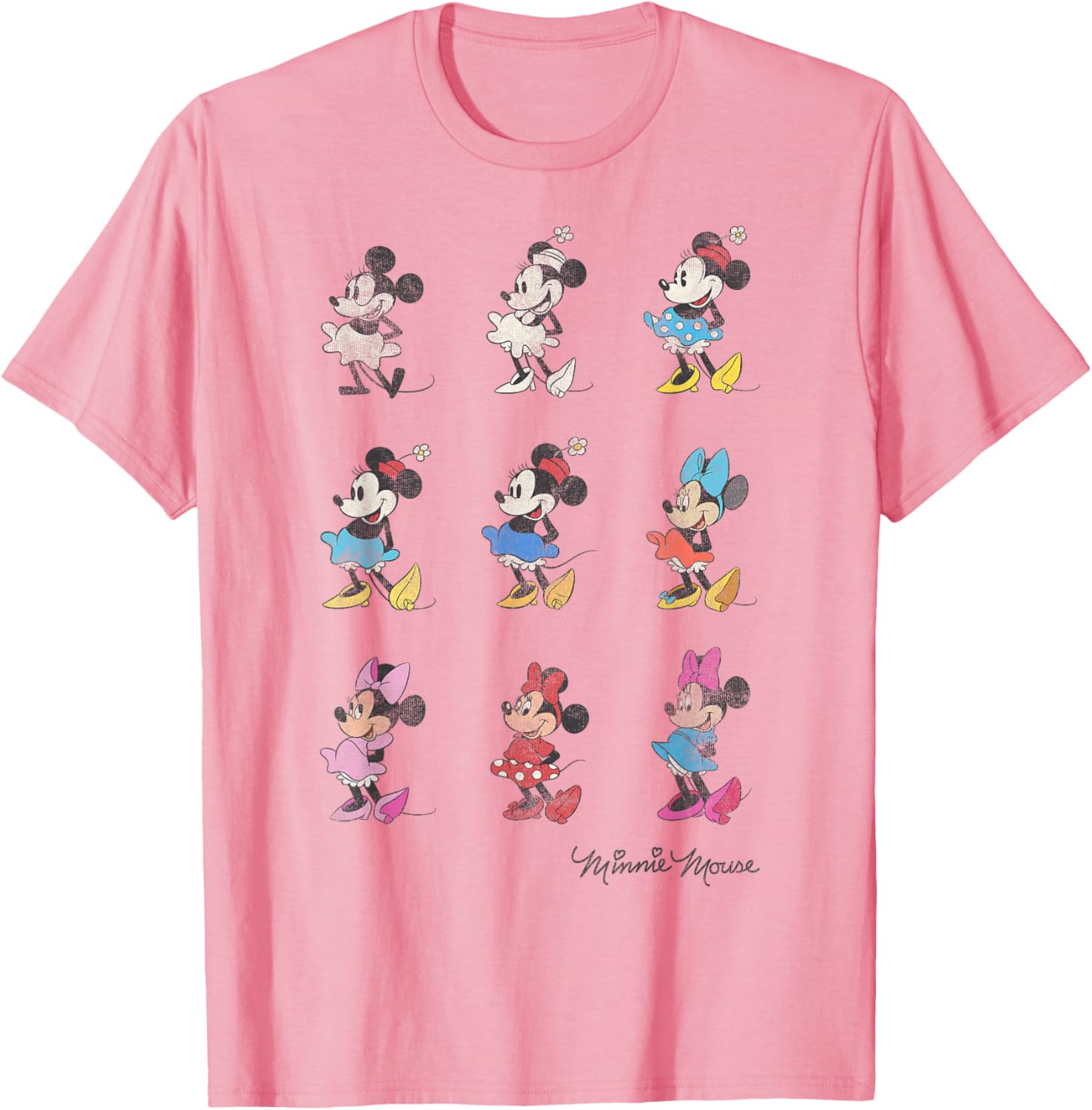 Disney Mickey And Friends Minnie Mouse Vintage T-Shirt for Kids - 11