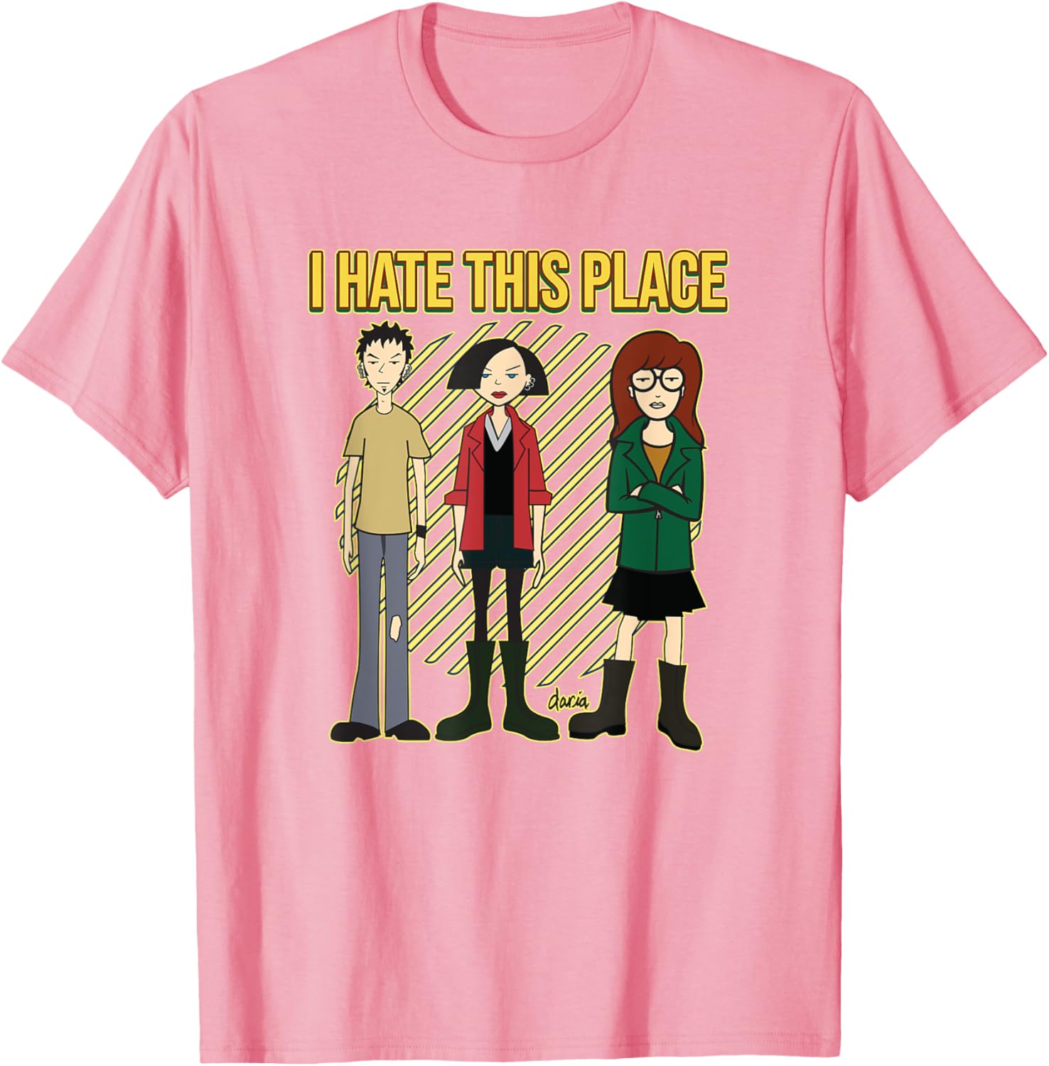 Mademark x Daria I Hate This Place T-Shirt for Stylish Comfort - 1