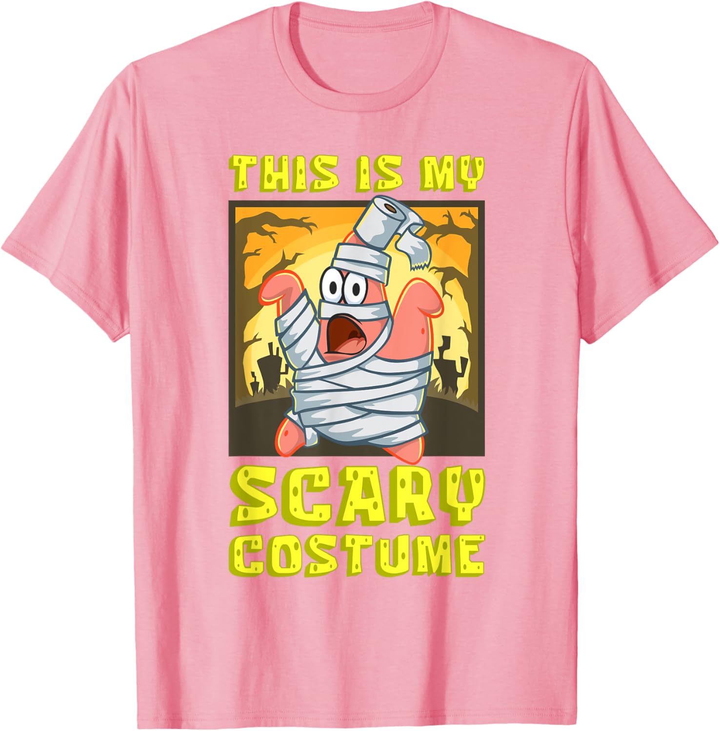 Mademark SpongeBob Halloween Patrick Mummy T-Shirt Fun Costume Apparel - 12