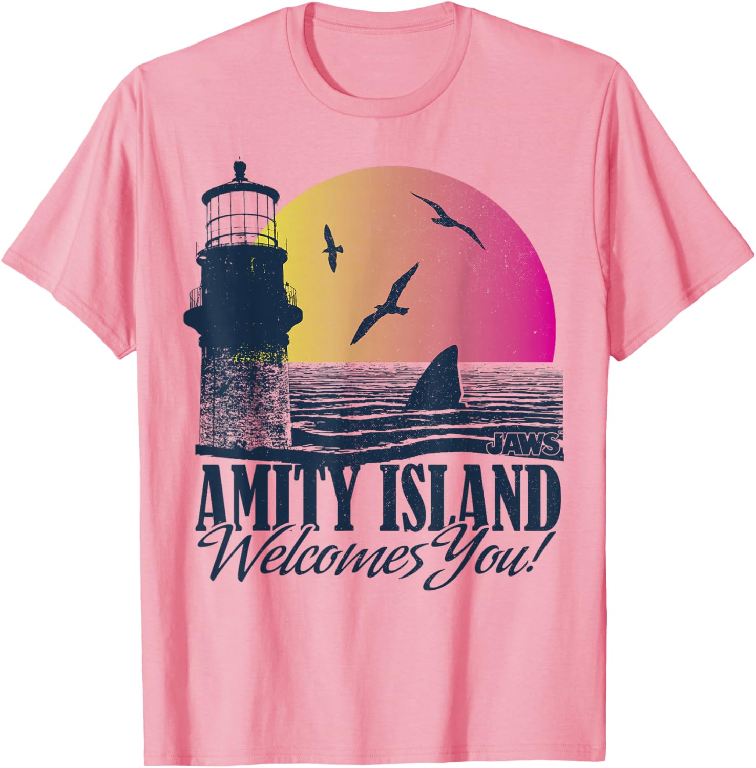 Amity Island Welcomes You Jaws Sunset T-Shirt for Beach Lovers - 8