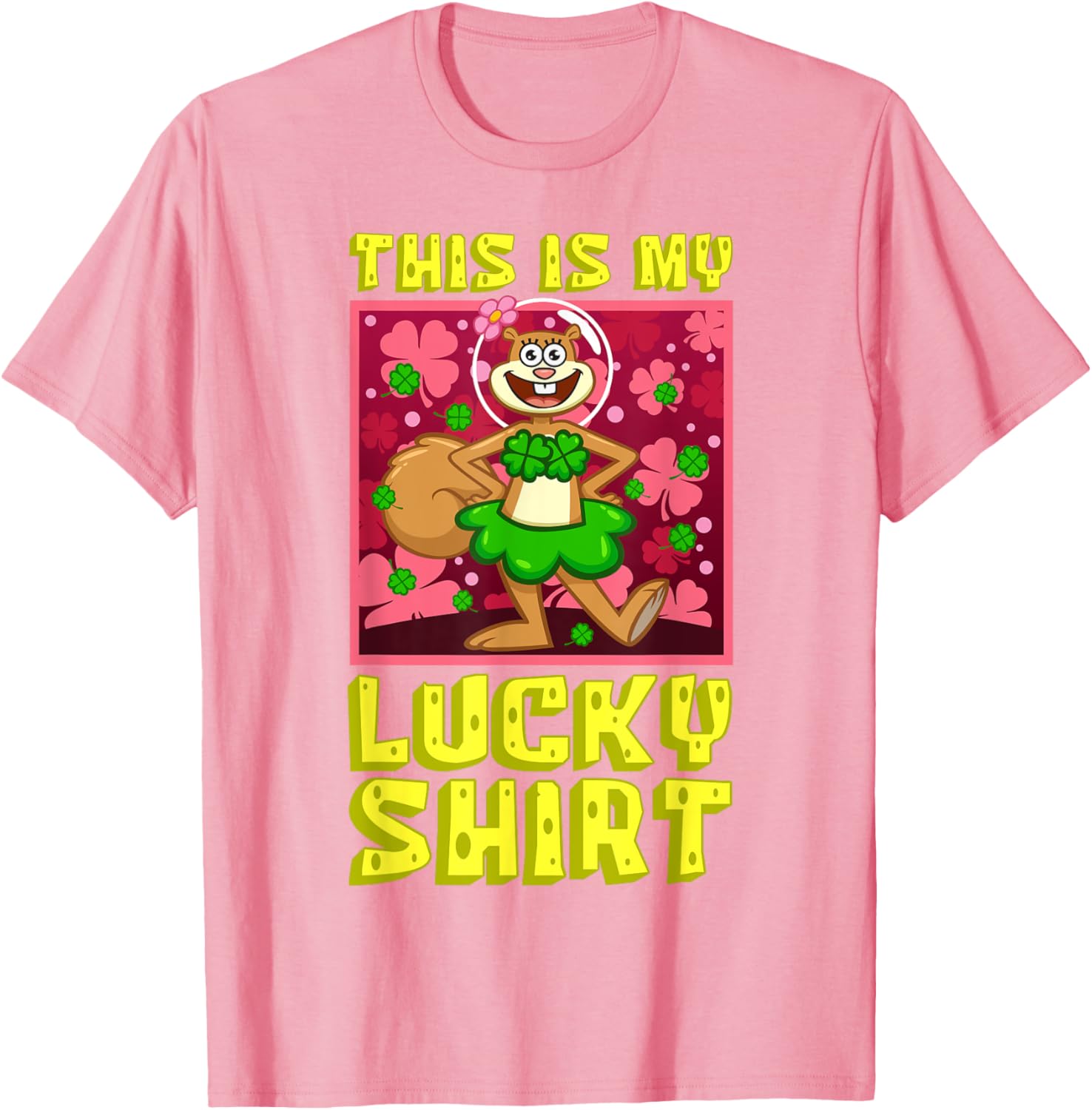 Mademark SpongeBob SquarePants Sandy Lucky St Patrick's Day T-Shirt - 1