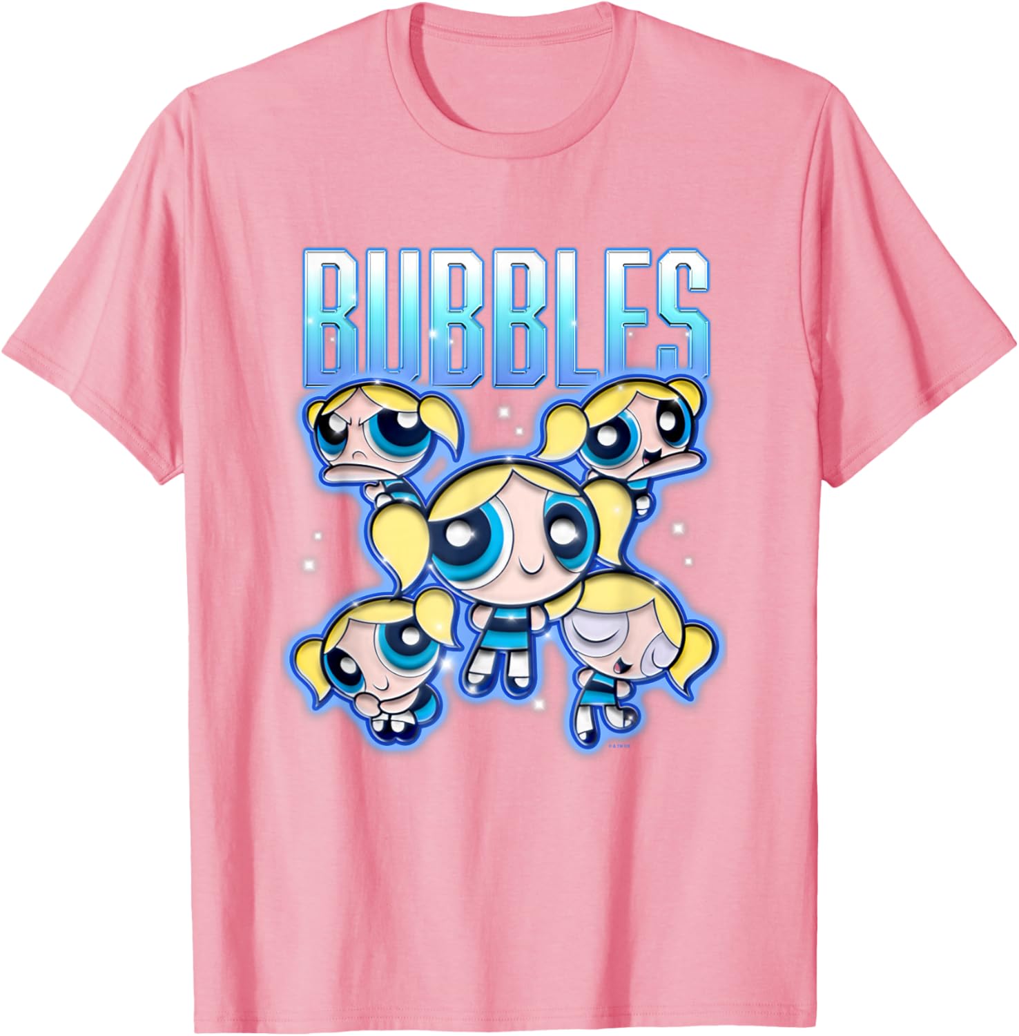 Powerpuff Girls Bubbles Multi Pose T-Shirt for Fun and Stylish Outfits - 1