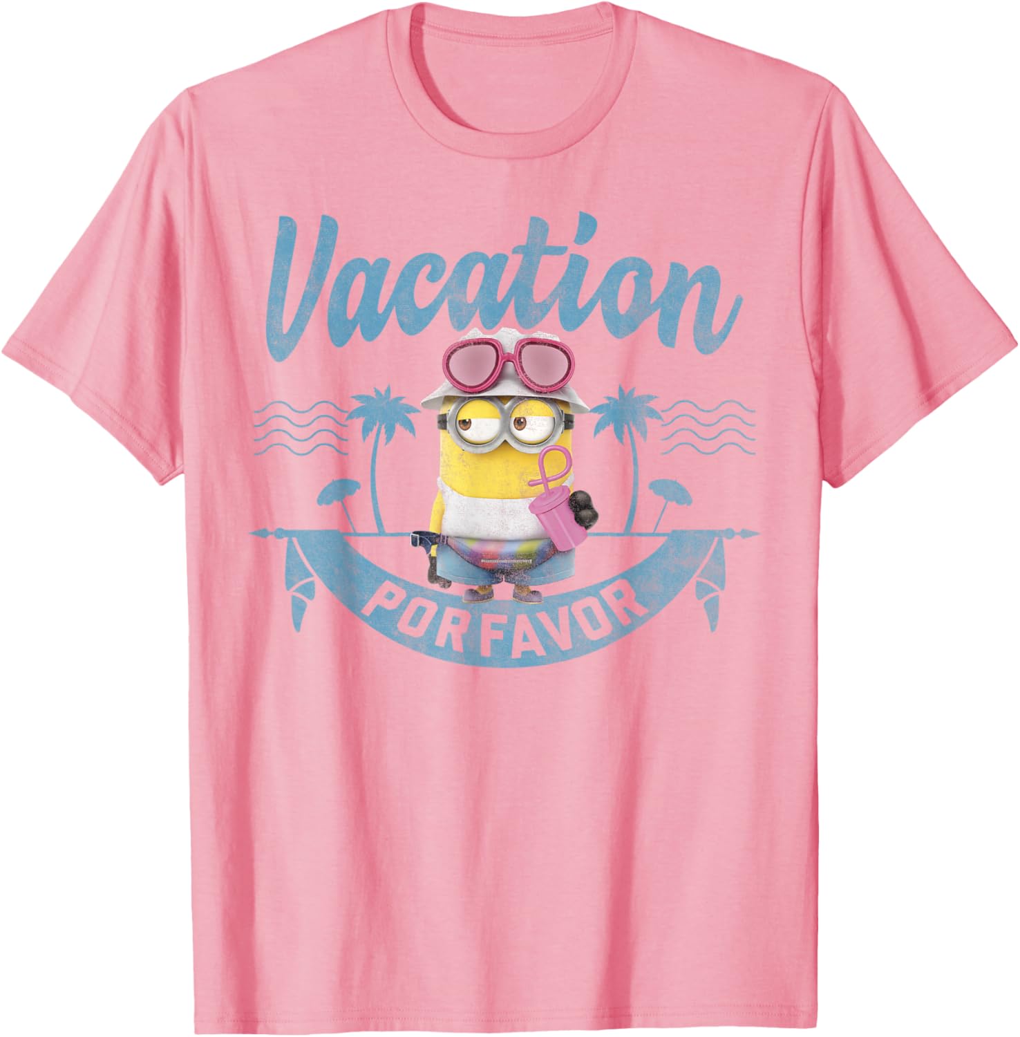 Despicable Me Minions Vacation Por Favor Graphic T-Shirt for Fun Lovers - 6
