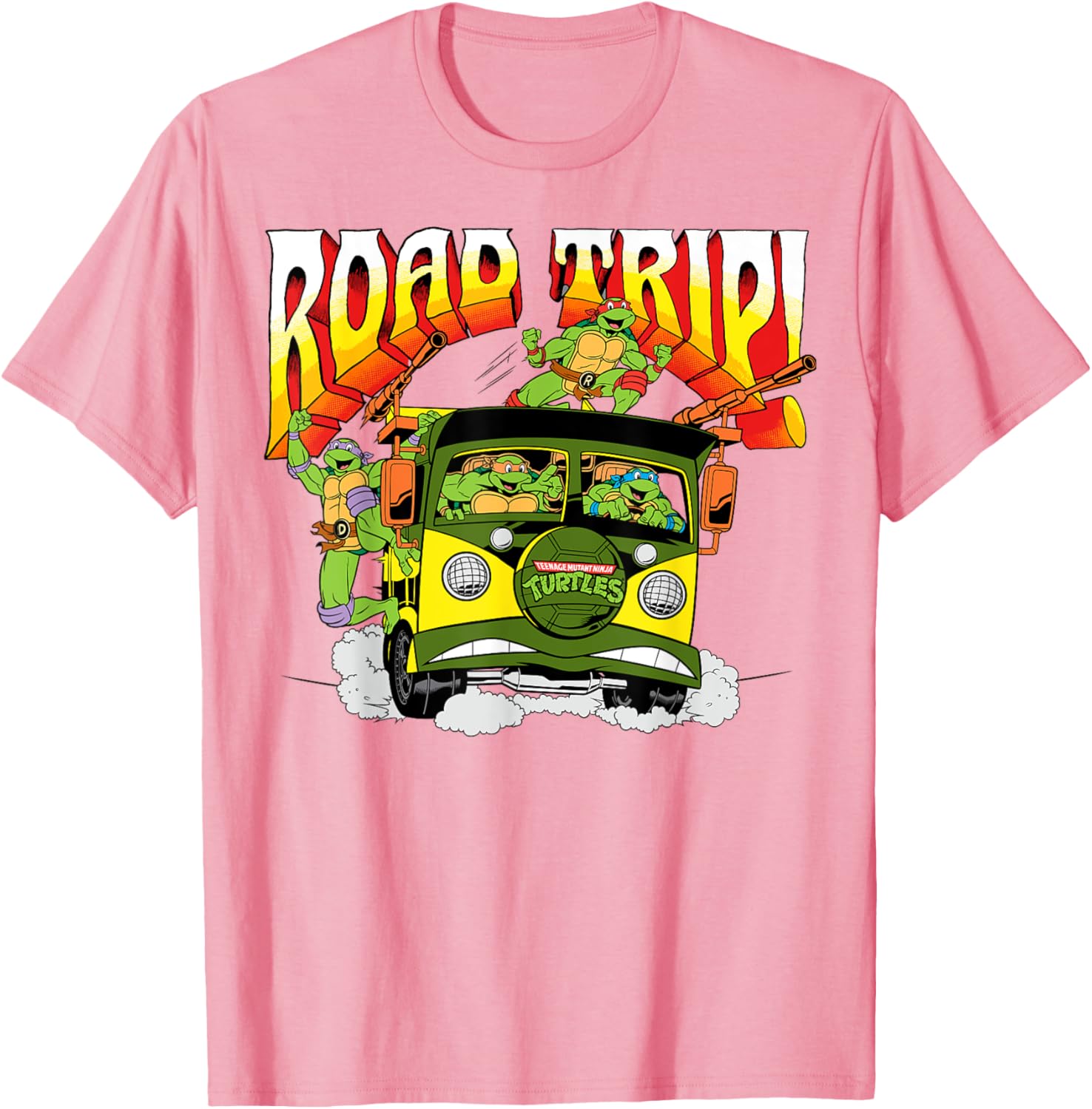Mademark Teenage Mutant Ninja Turtles Retro Party Wagon T-Shirt - 1