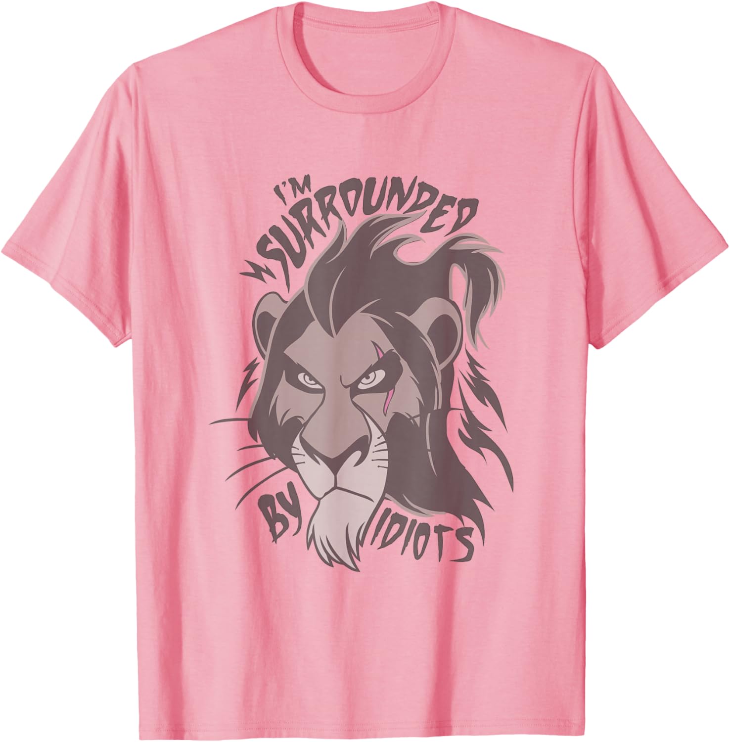 Disney Lion King Scar I'm Surrounded By Idiots T-Shirt for Fans - 4