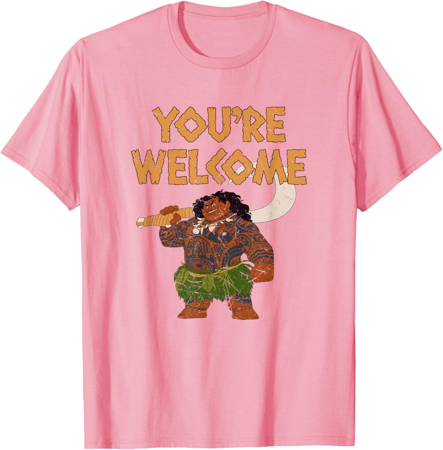 Disney Moana Maui You're Welcome Retro Logo T-Shirt for Fans - 7