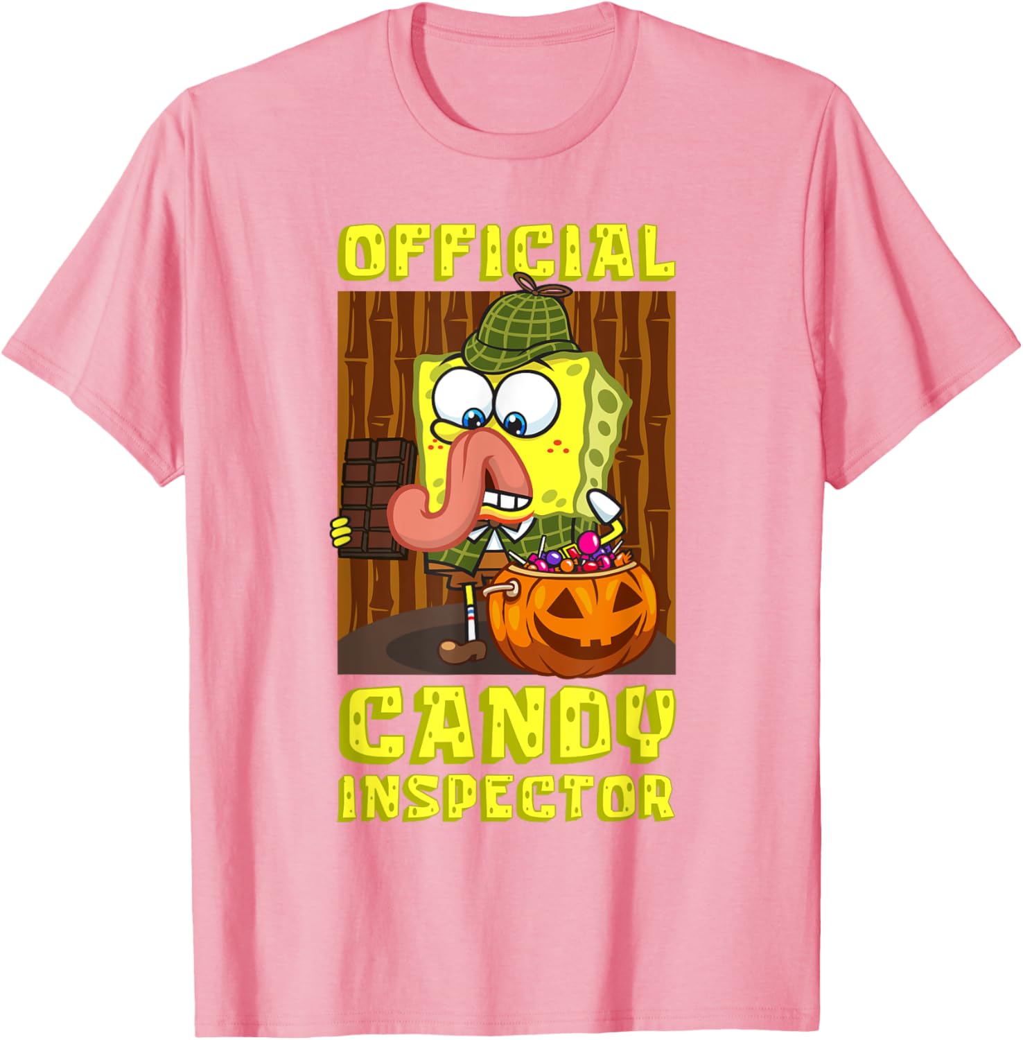 Mademark SpongeBob SquarePants Halloween Candy Inspector Fun T-Shirt - 2
