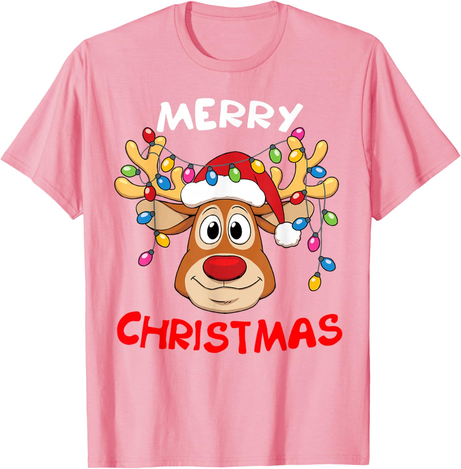 Merry Christmas Reindeer Family T-Shirt for Men and Women Fun Holiday Style - 6