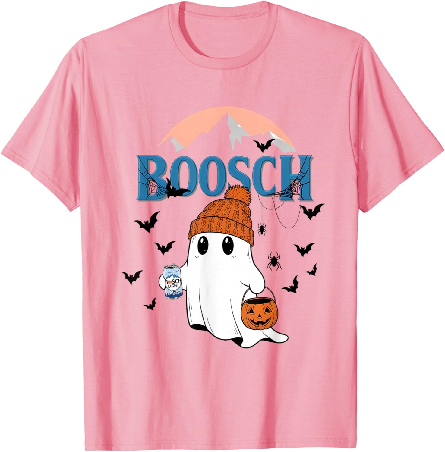 Cute Ghost Beer Pumpkins Halloween T-Shirt for Fun Holiday Spirit - 10