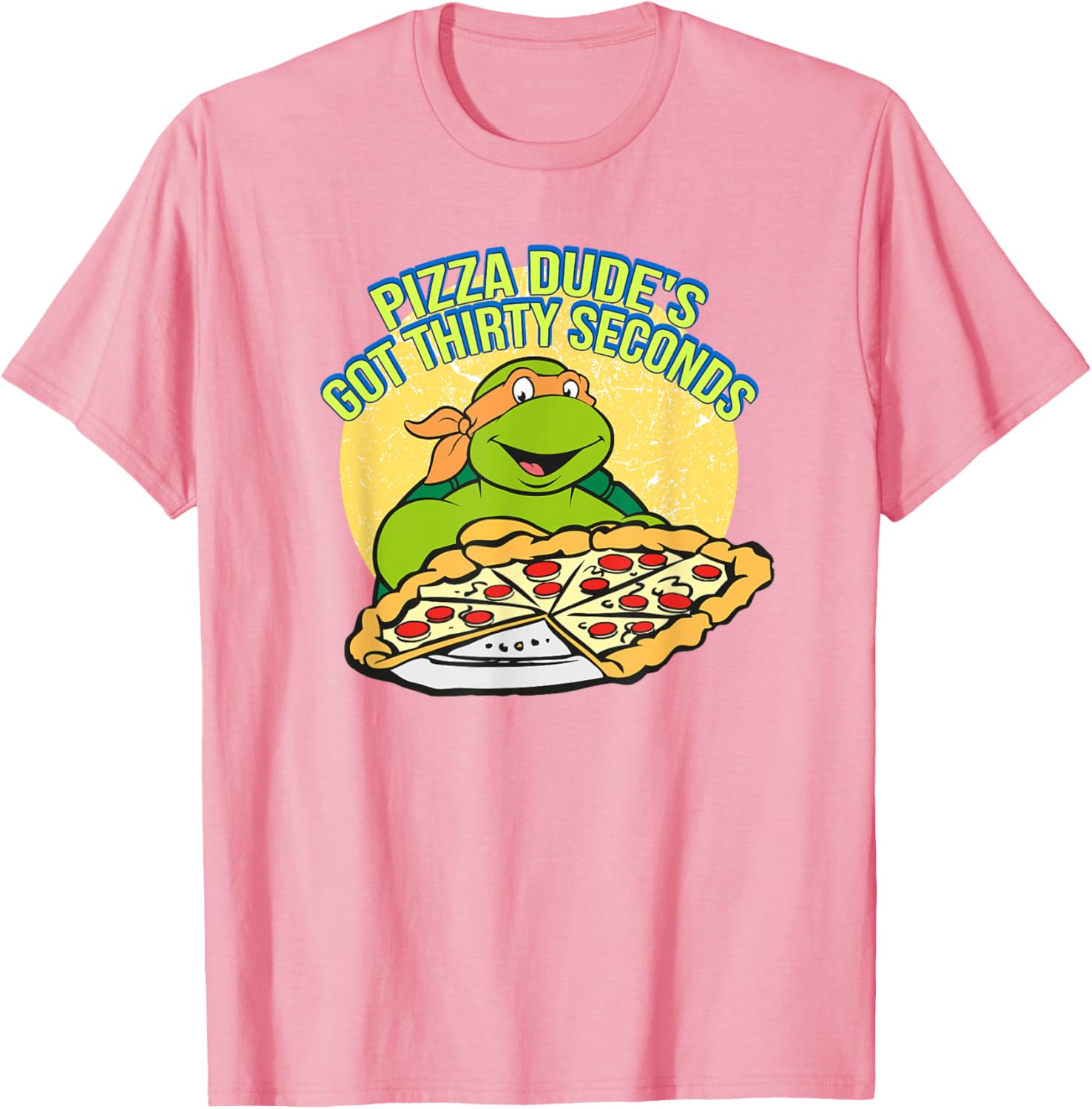 Mademark Teenage Mutant Ninja Turtles Michelangelo Pizza Dude T-Shirt - 17