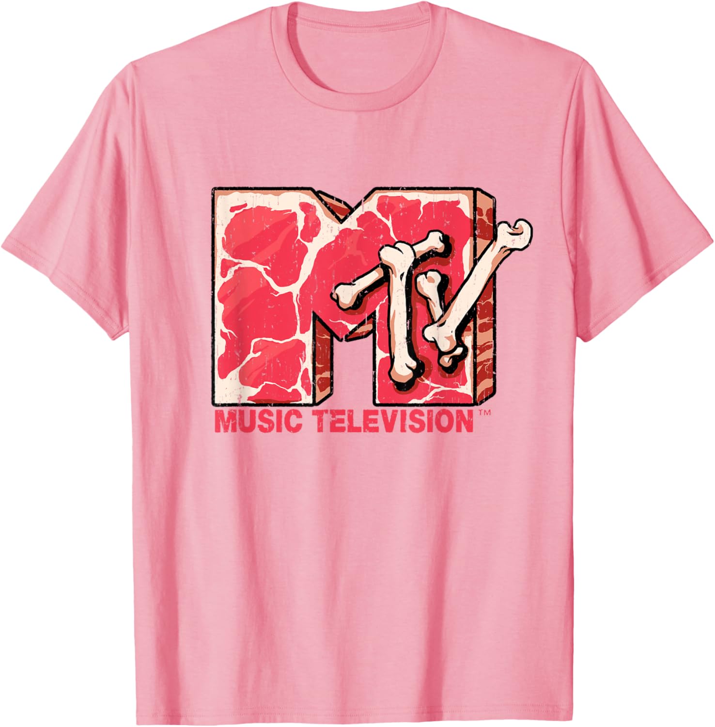 Mademark x MTV Beef Steak Logo T-Shirt for Music Lovers and Foodies - 4
