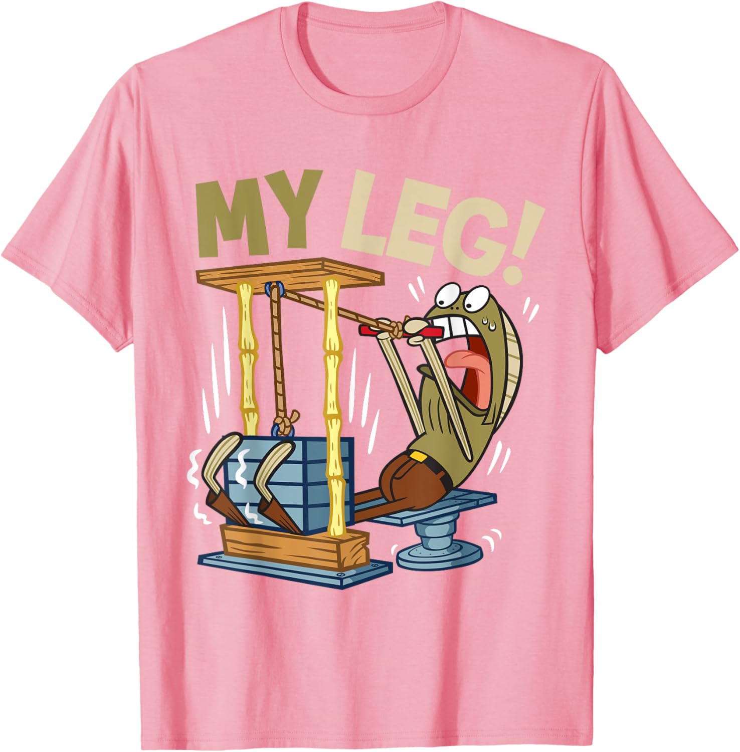 Mademark SpongeBob My Leg Legs Day Weightlifting Gym T-Shirt for Fans - 15