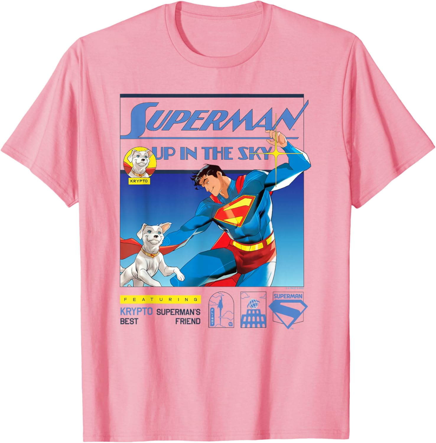 Superman 2025 Up In The Sky Krypto Poster T-Shirt for Fans - 5