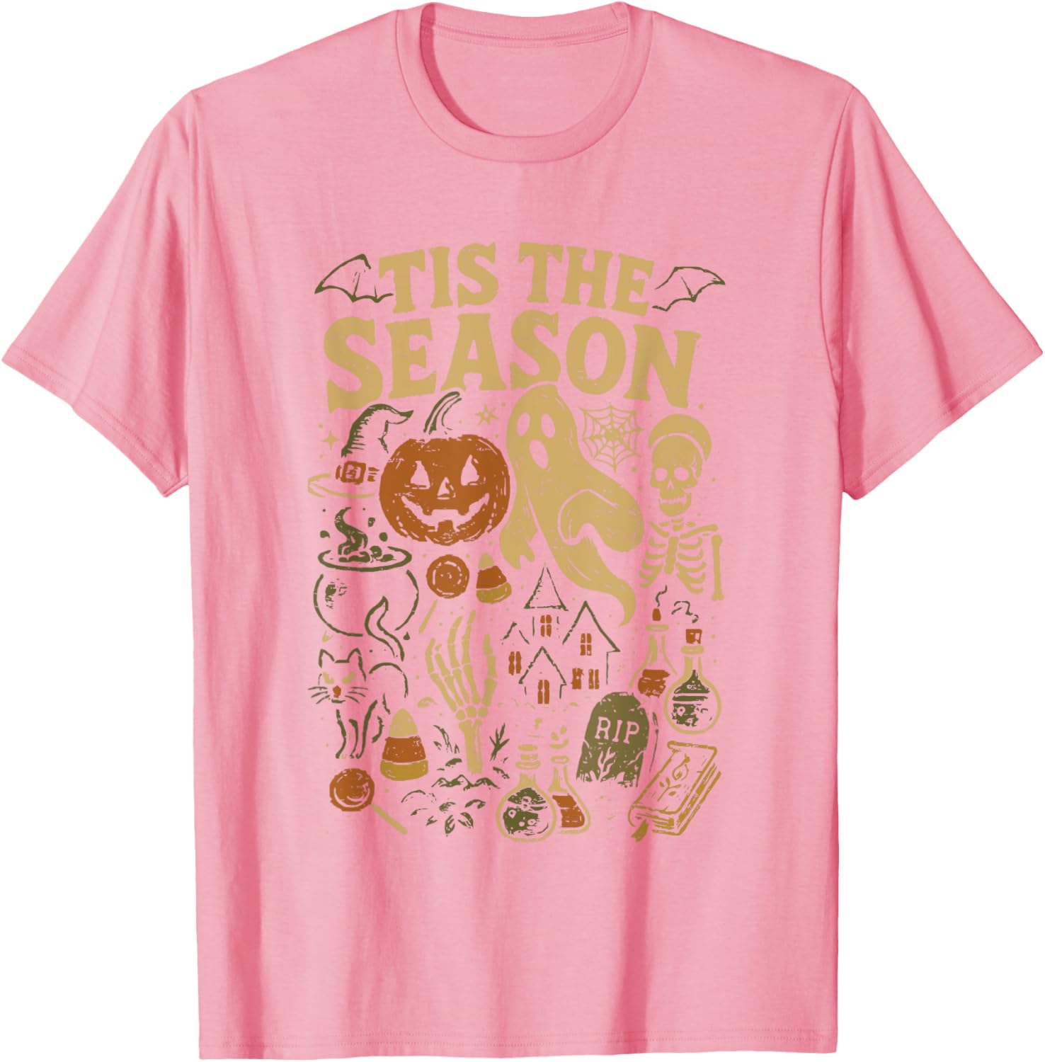 Spooky Season Pumpkin Witch Halloween Vibes T-Shirt for Festive Fun - 22