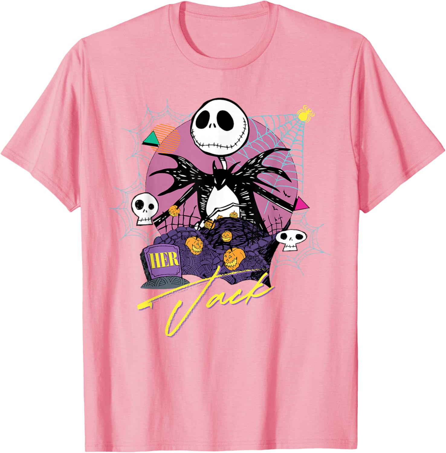 Disney The Nightmare Before Christmas Matching Her Jack T-Shirt for Fans - 14