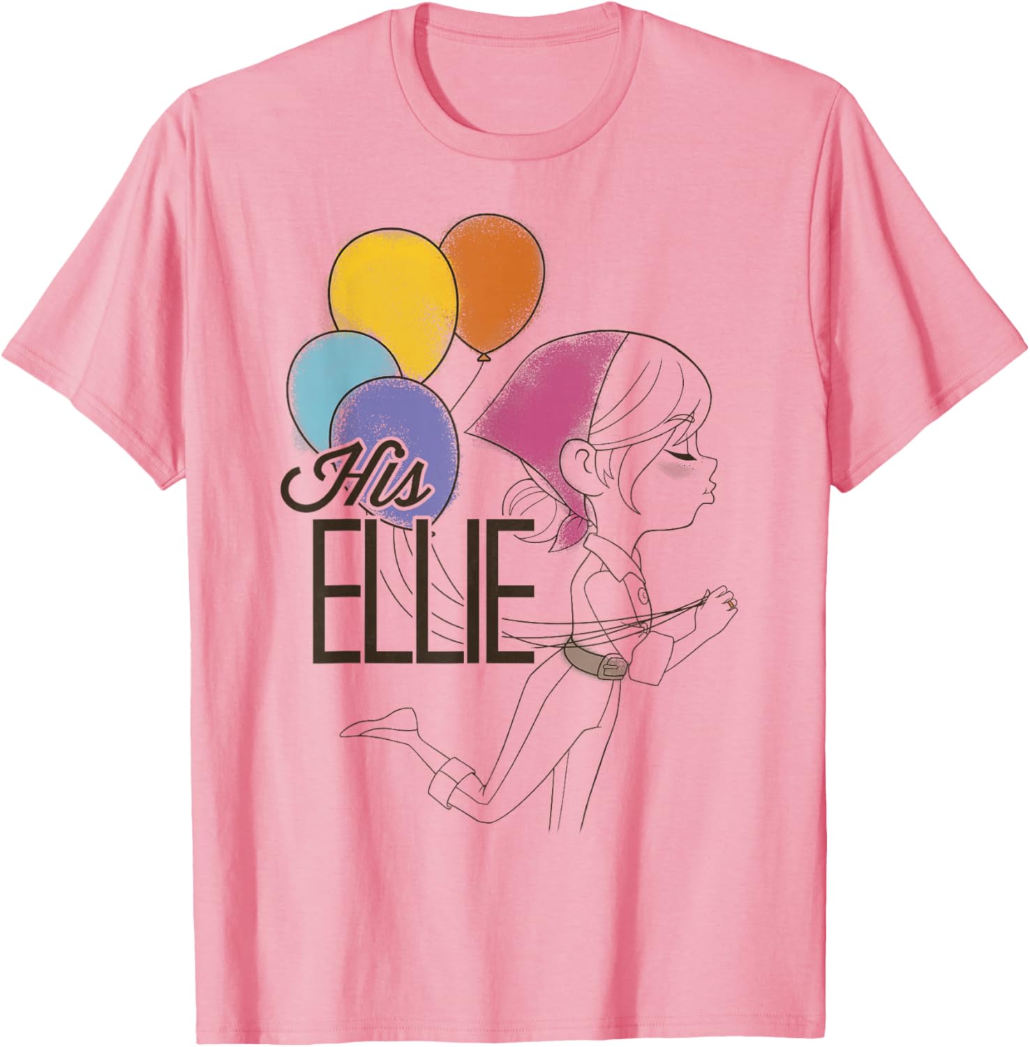 Disney Pixar Up Ellie Balloons Graphic T-Shirt for Fun Casual Wear - 7