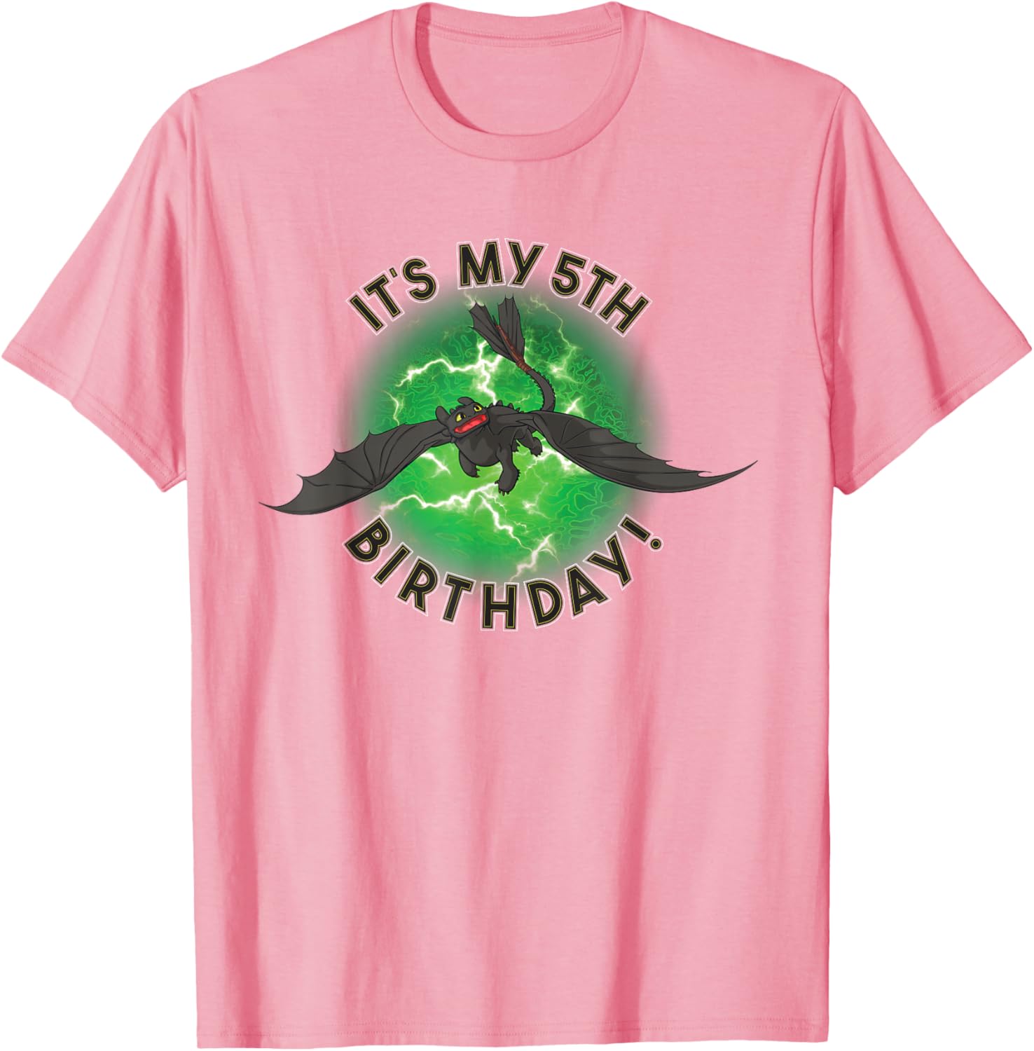 How to Train Your Dragon 3 5th Birthday T-Shirt for Kids Fun Gift - 4