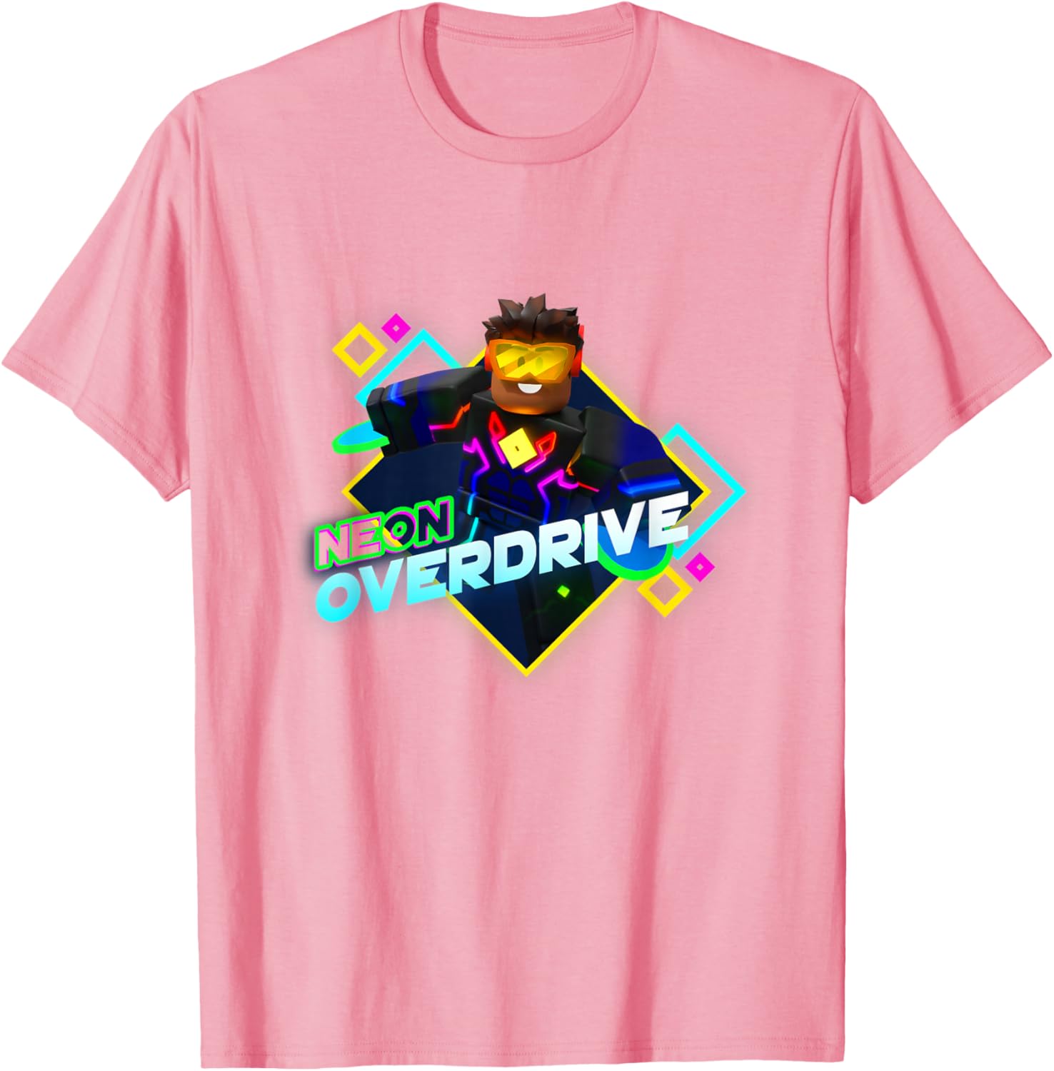 Roblox Black Neon Overdrive Classic Fit T-Shirt for Adults - Short Sleeve Cotton - 7