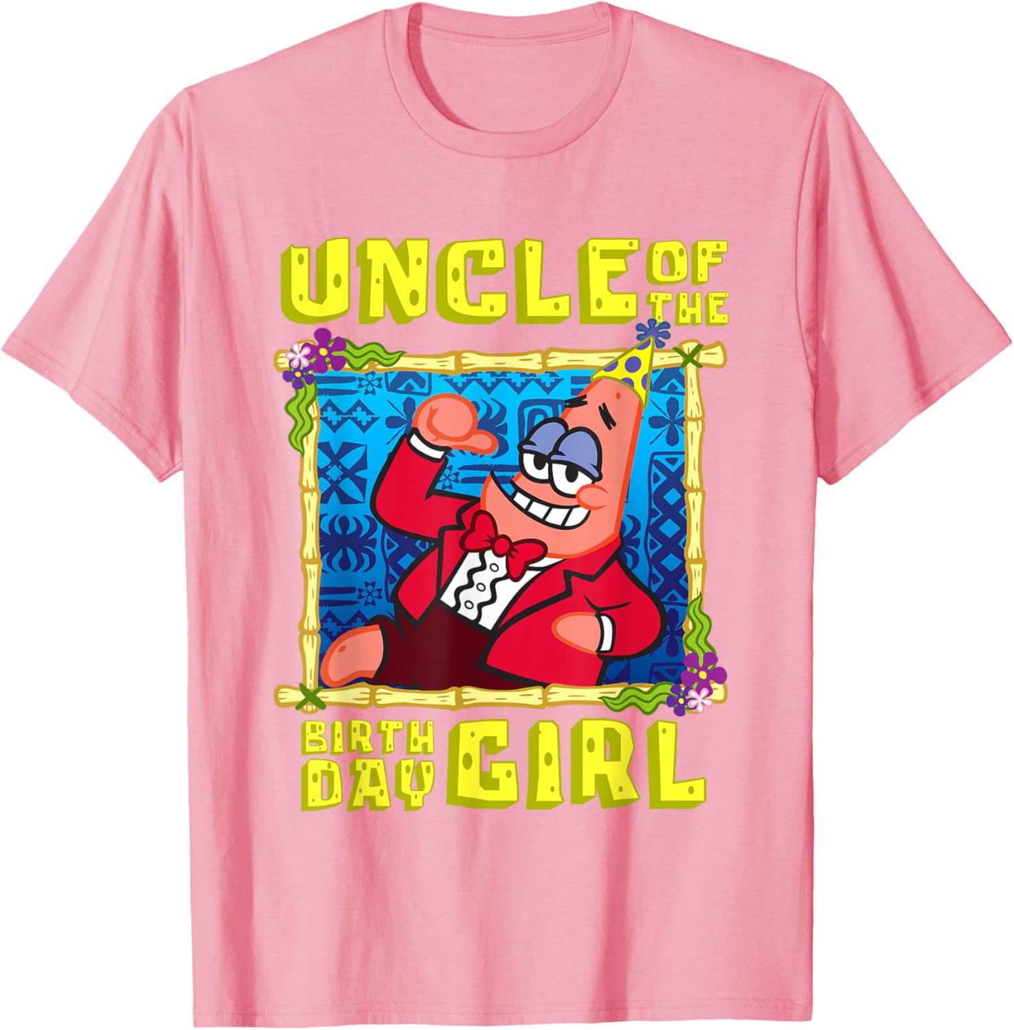 SpongeBob Patrick Uncle Gift T-Shirt for Birthday Celebration Fun - 15