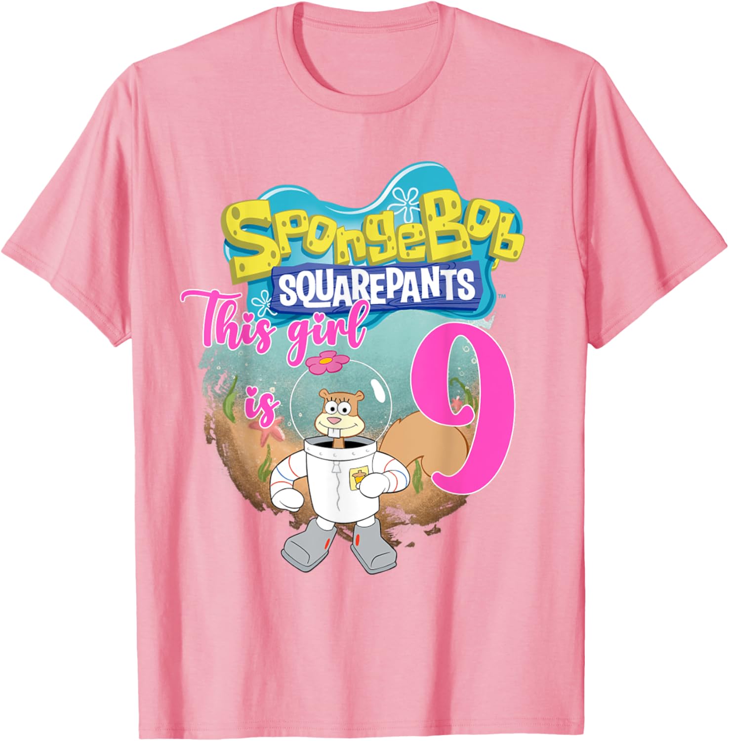 Mademark SpongeBob SquarePants 9th Birthday Sandy Cheeks T-Shirt - 2