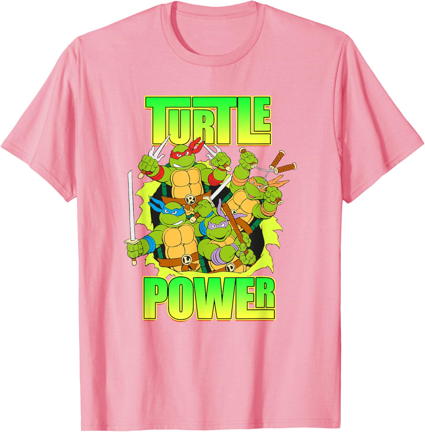 Mademark Teenage Mutant Ninja Turtles Retro Turtle Power T-Shirt - 7