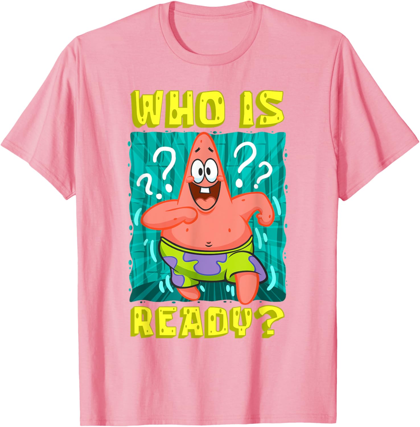 Mademark SpongeBob Patrick Star Ready Funny T-Shirt for Fans - 19