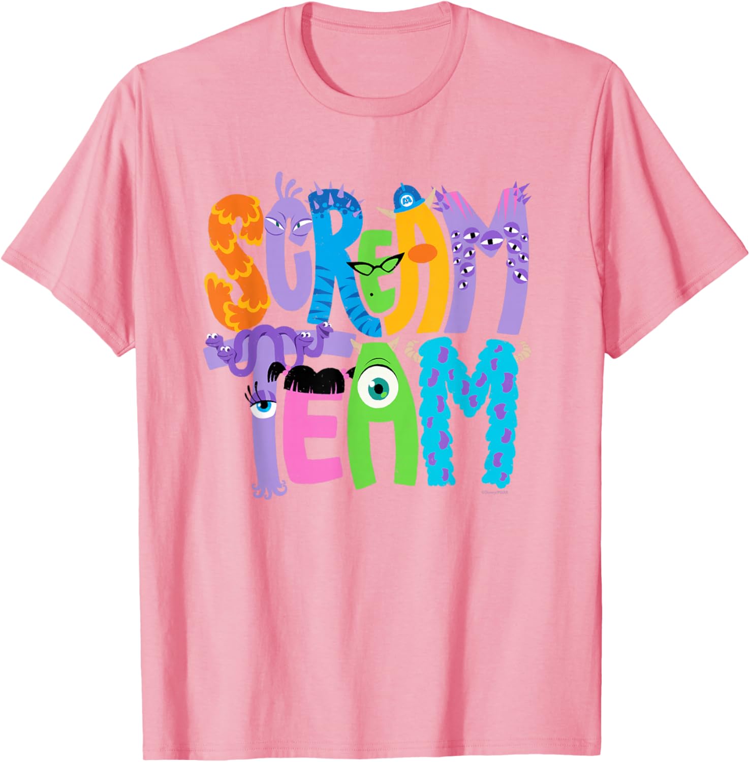 Monsters Inc Scream Team Halloween T-Shirt Fun Disney Pixar Apparel - 16