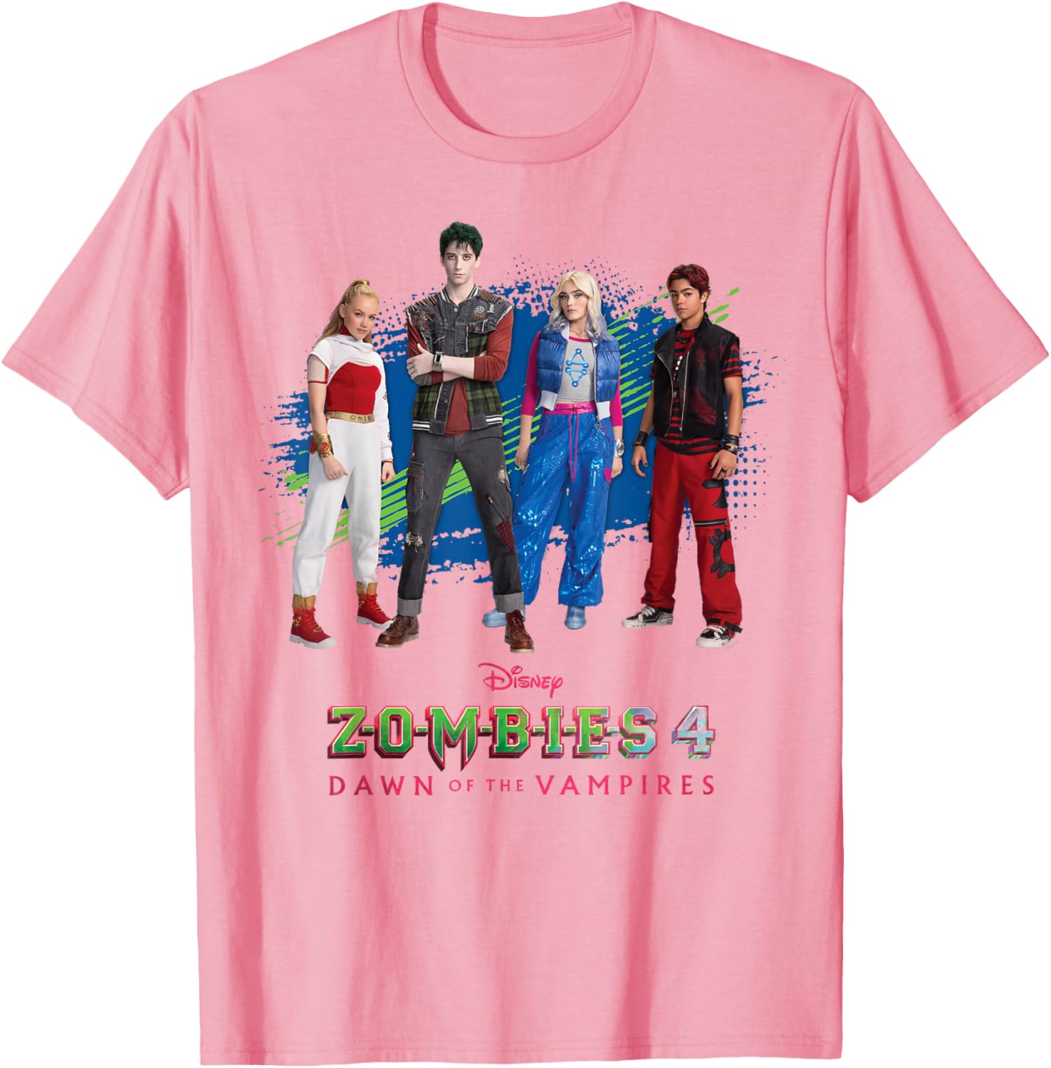Disney Zombies 4 T-Shirt Featuring Nova, Victor, Zed, and Addison Logo - 1