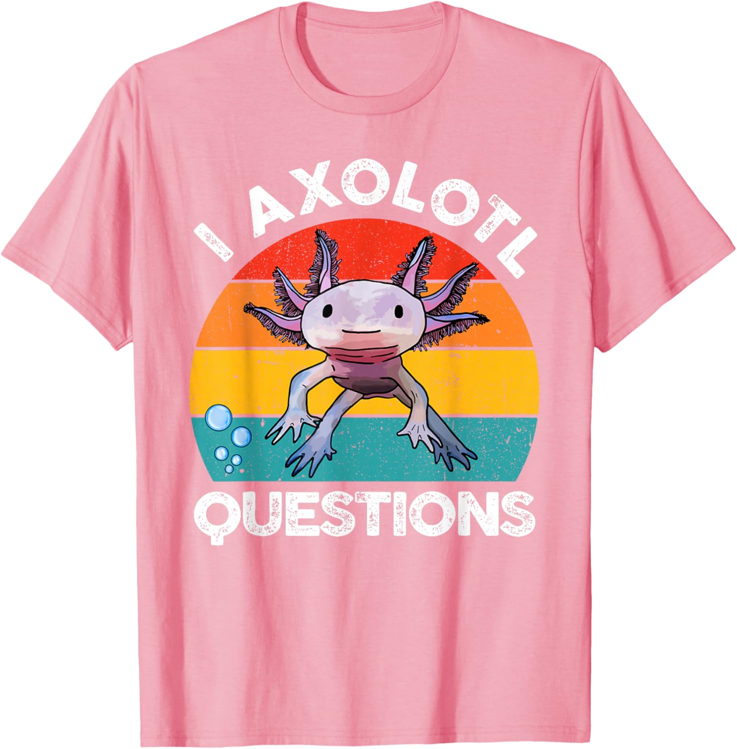 Cute Axolotl Questions Graphic Kids T-Shirt Fun and Stylish Gift for Kids - 14