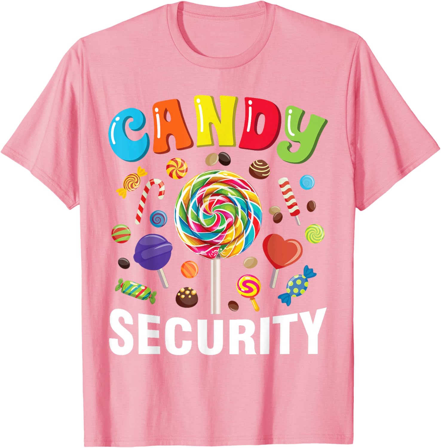 Funny Candy Security Halloween Costume T-Shirt for Spooky Fun - 8