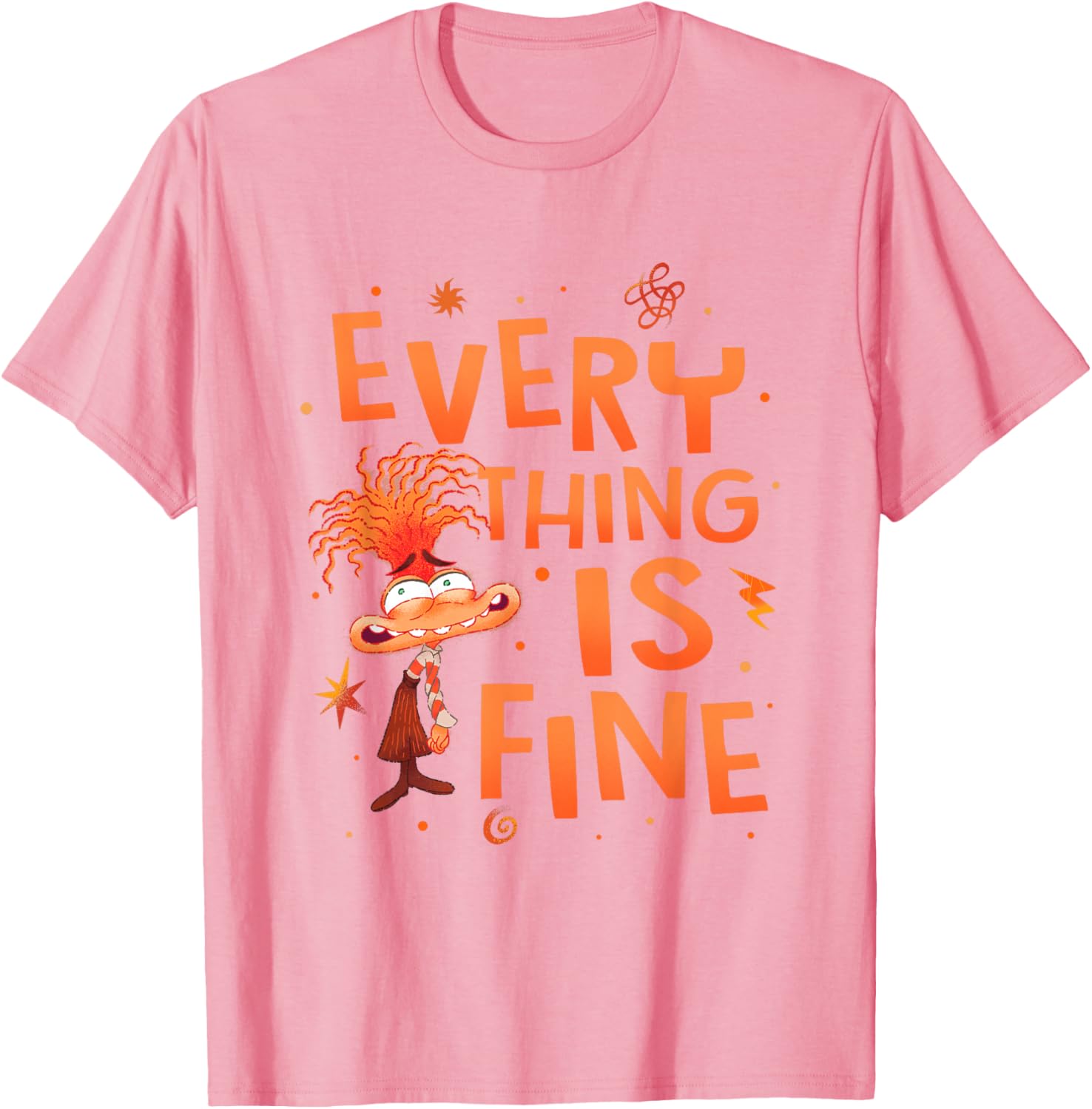 Disney Pixar Inside Out 2 Anxiety Logo T-Shirt for Fans and Collectors - 10