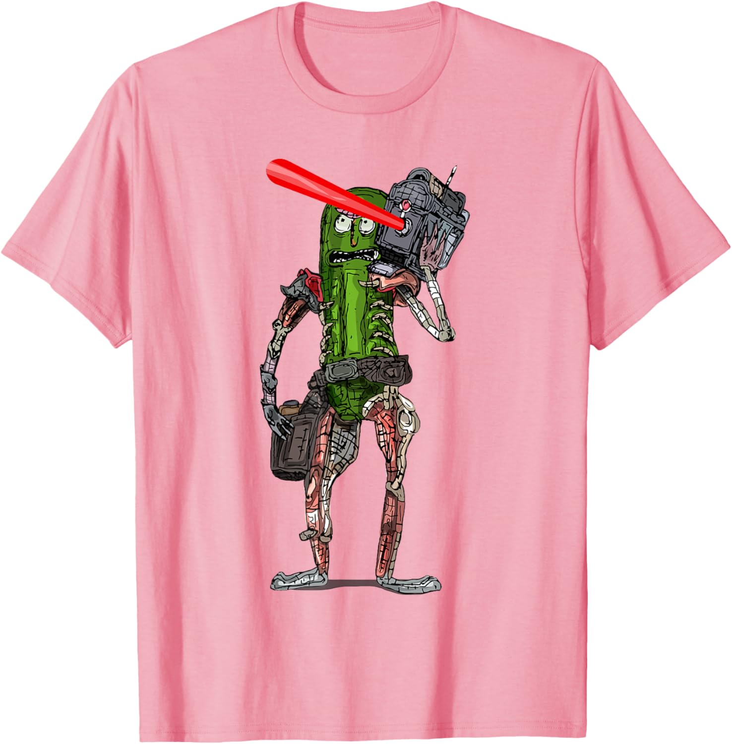 Pickle Rick Laser Beam T-Shirt - Fun Rick and Morty Apparel for Fans - 13